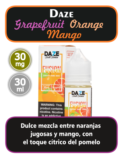 Daze - Grapefruit Orange Mango (salt)