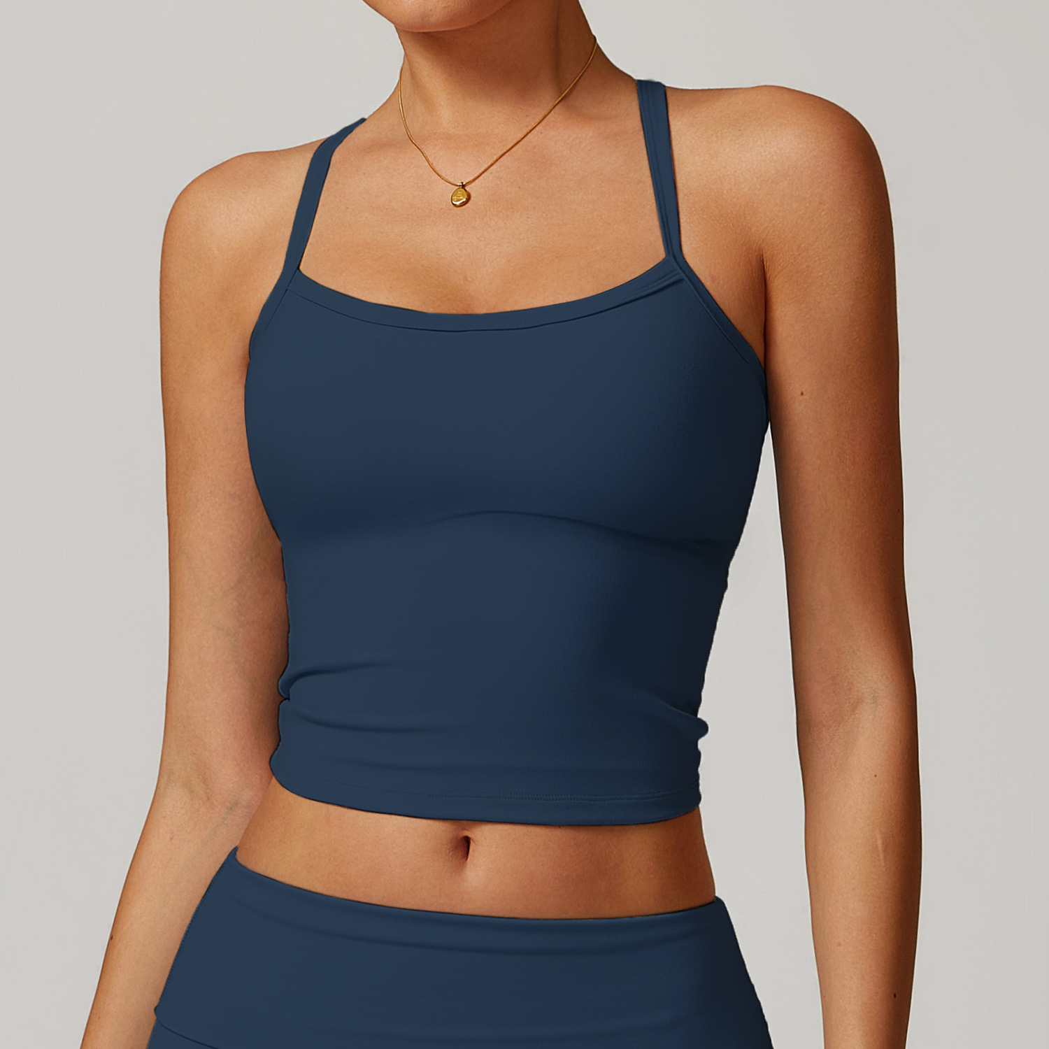 Women's Brushed Fabric Racerback Yoga Tank Top