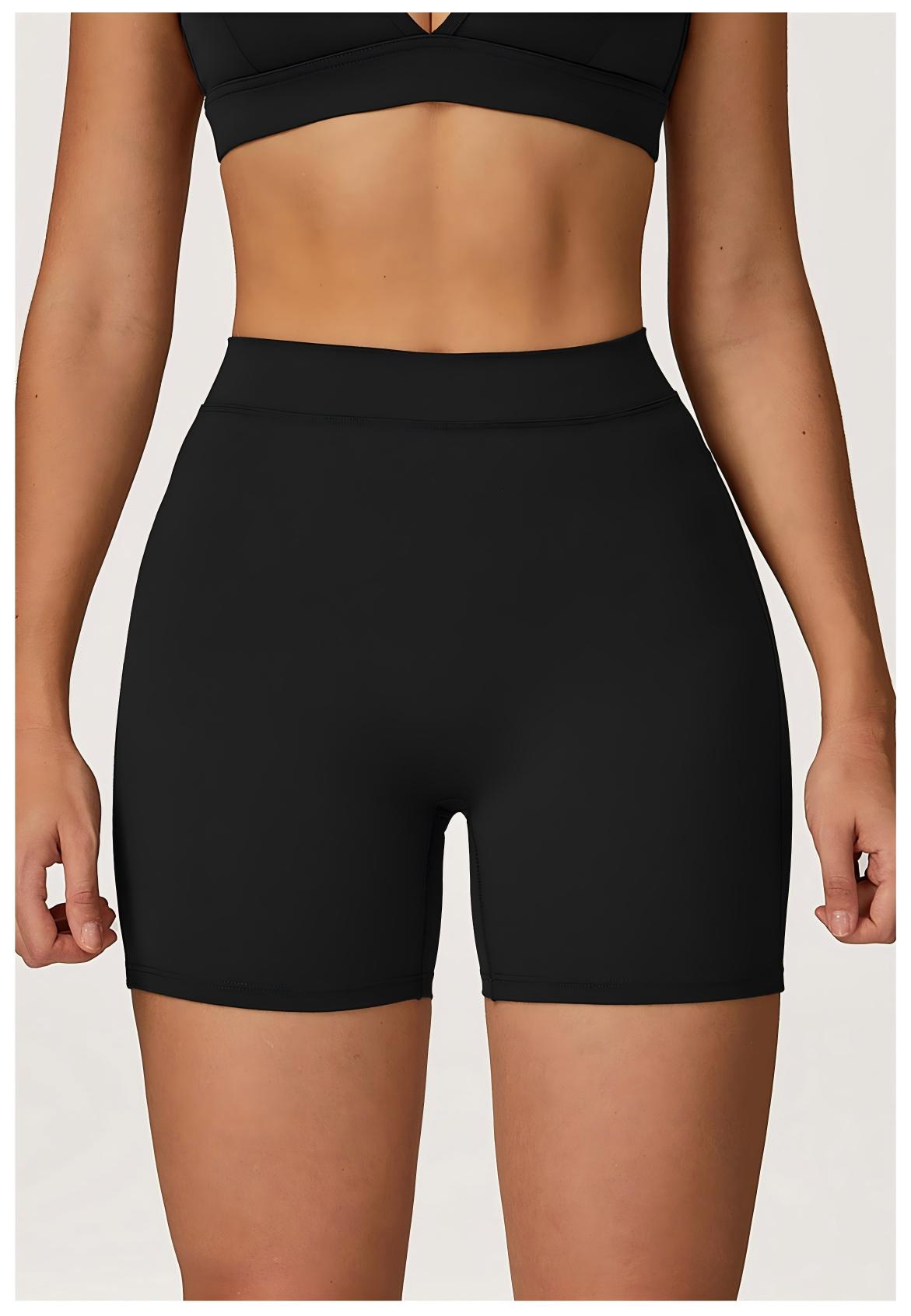 Brushed High - Waist Yoga Shorts