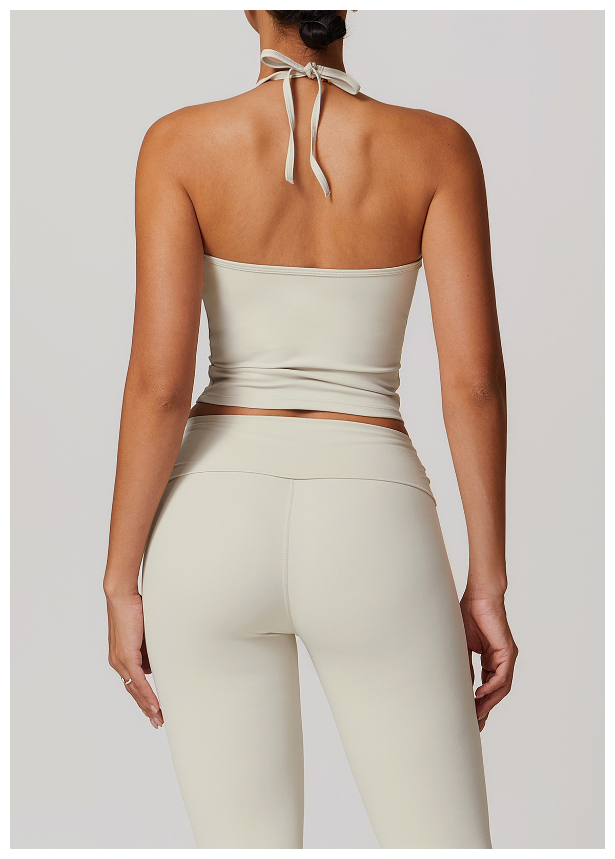 Women's Tie - Neck Halter Racerback Yoga Tank Top