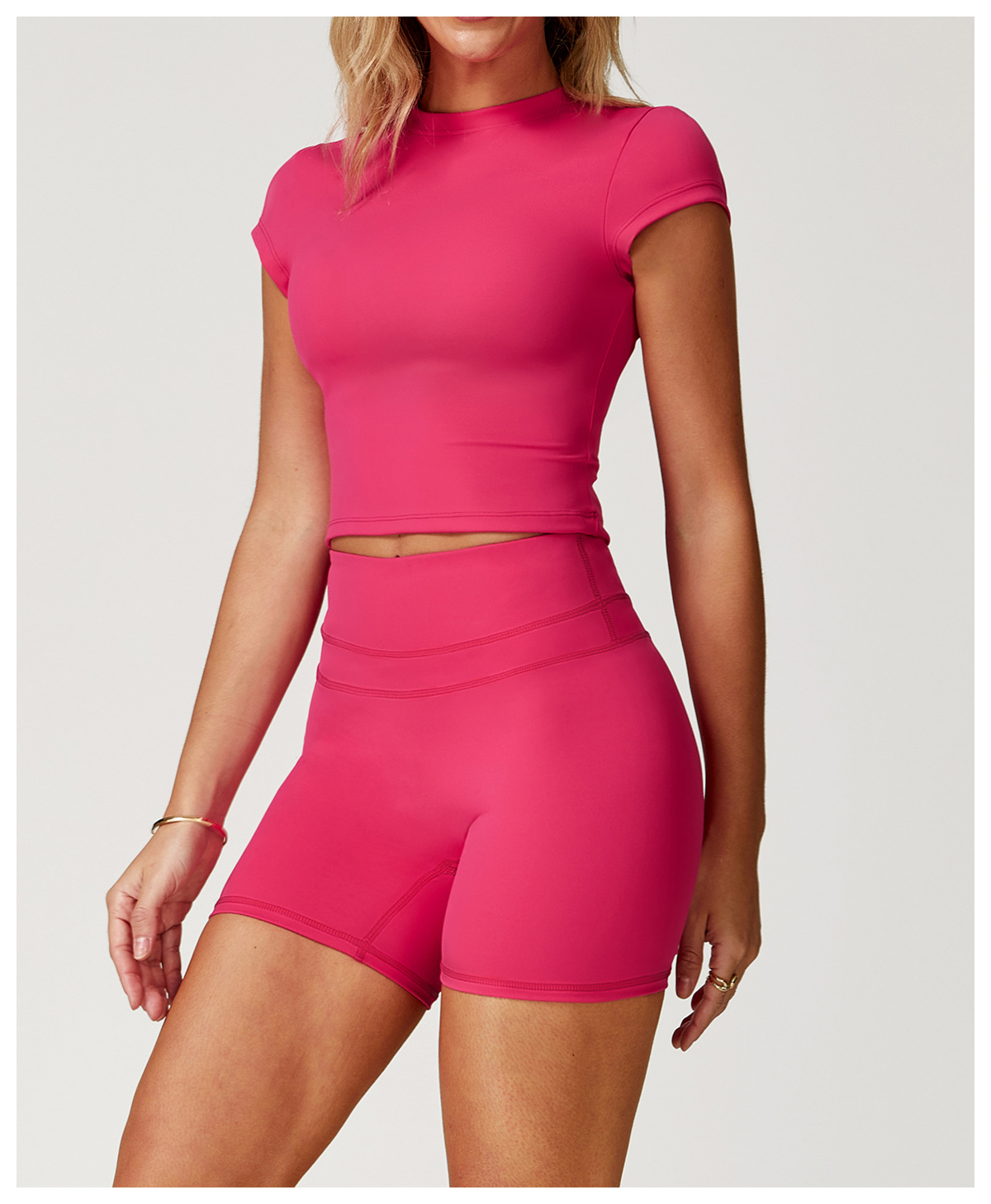 Brushed Fit Yoga Sports Short - Sleeve Top