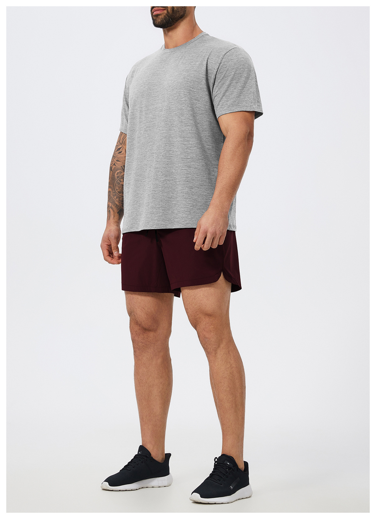 Men's Retro Fitness & Leisure Crew - Neck Short - Sleeve Tee