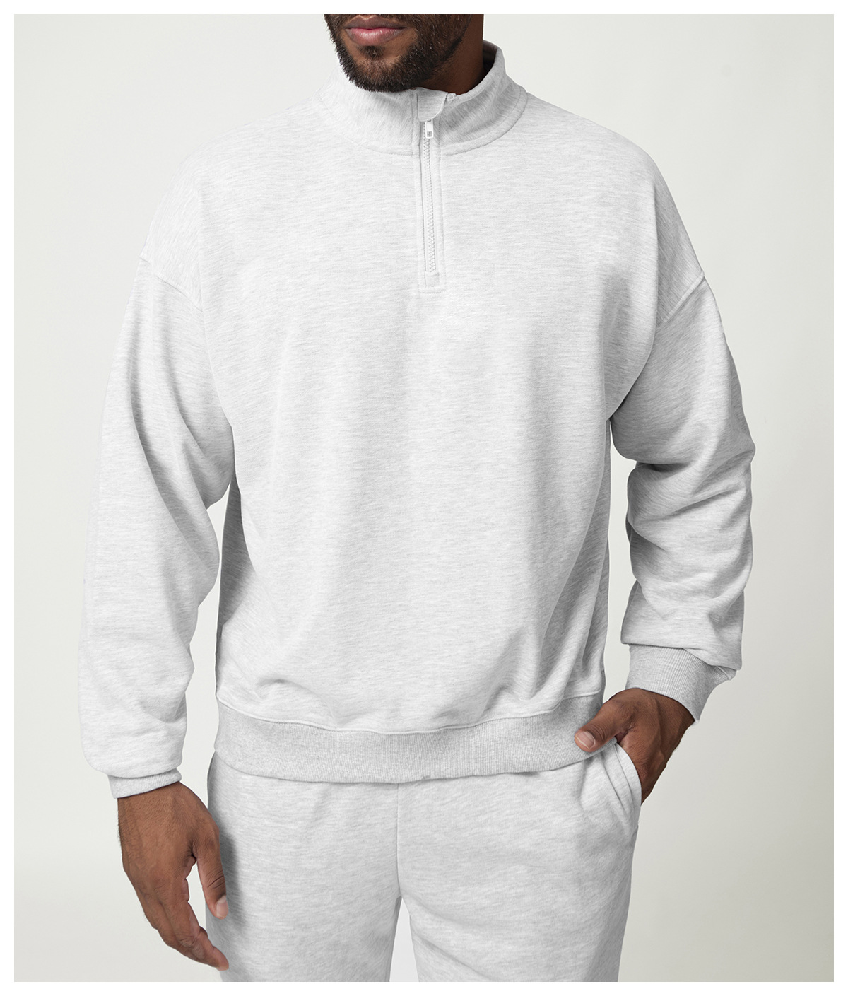 Men's Zippered Sports & Leisure Sweatshirt