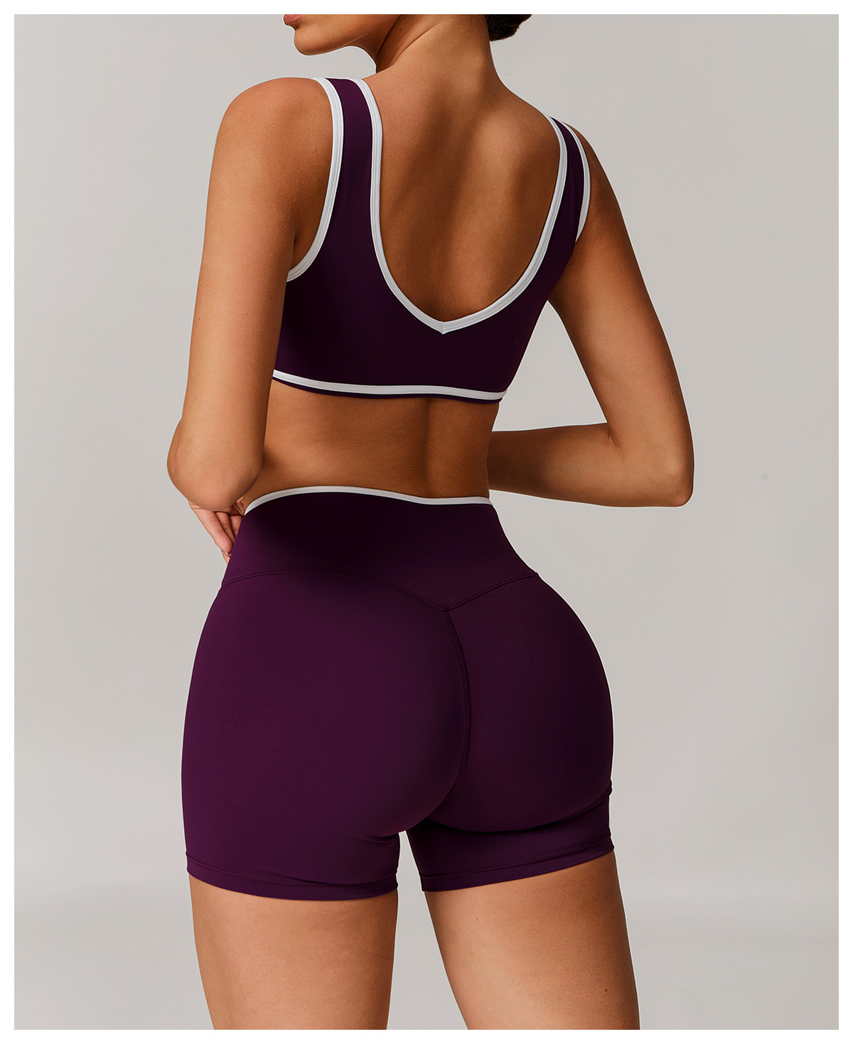 Color - Block Wide - Strap Sports Bra