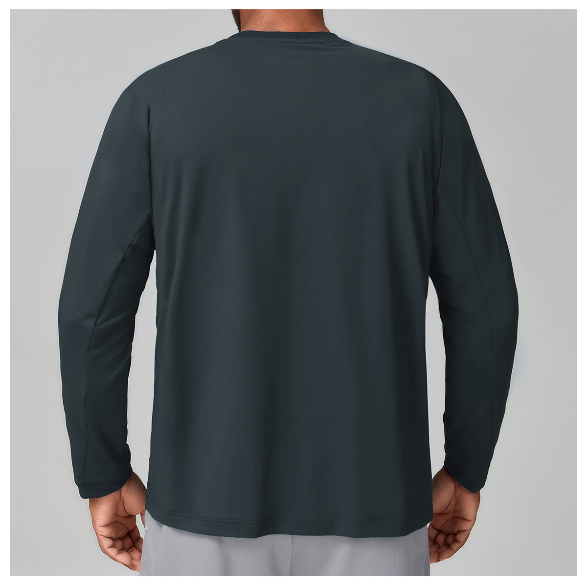Men's Sports Quick - Dry Breathable Crew - Neck Long - Sleeve Tee