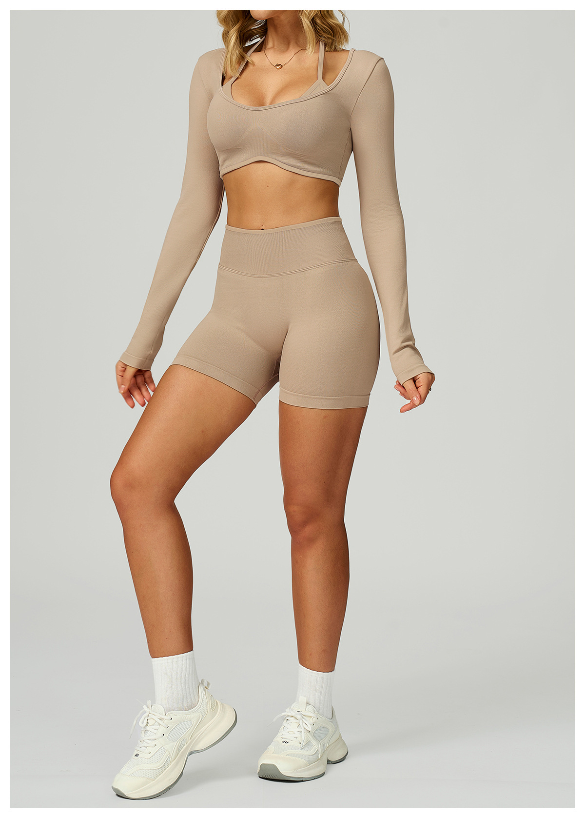Seamless Contrast Yoga Set