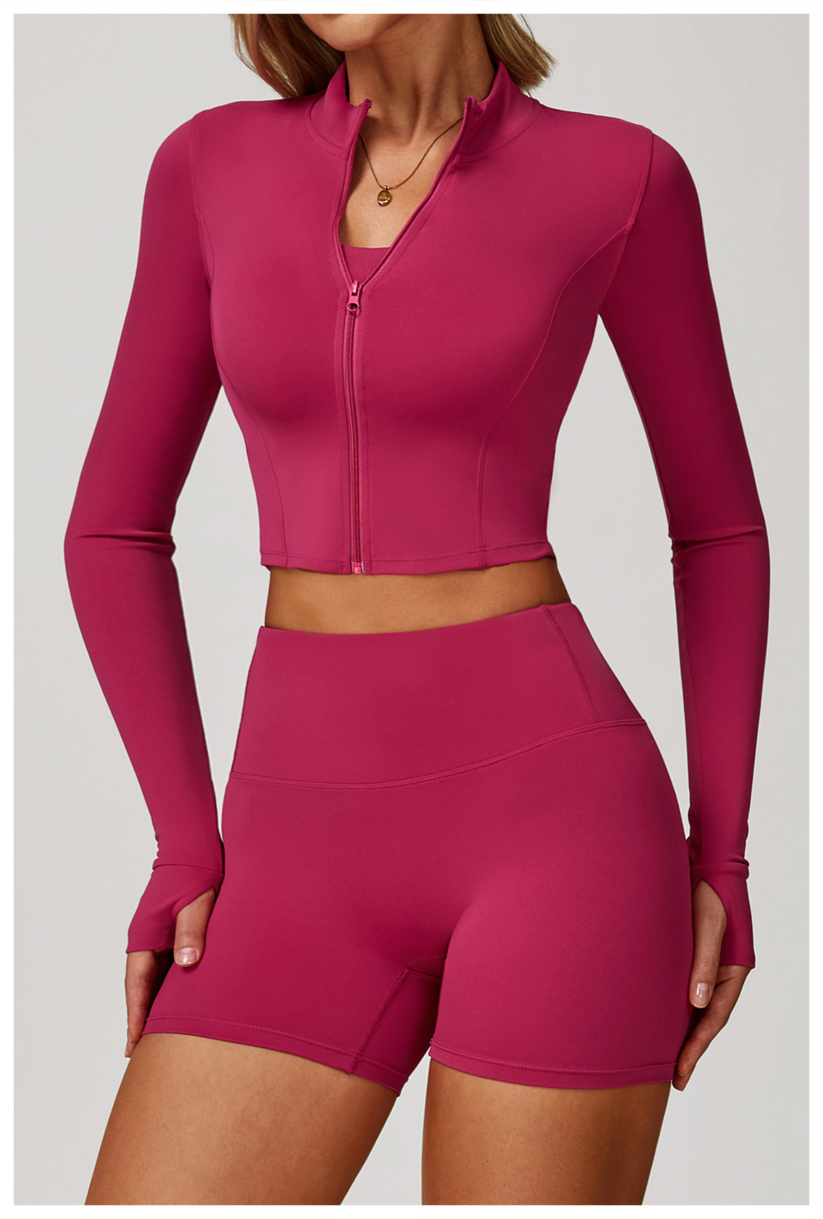 Zippered Running Yoga Jacket