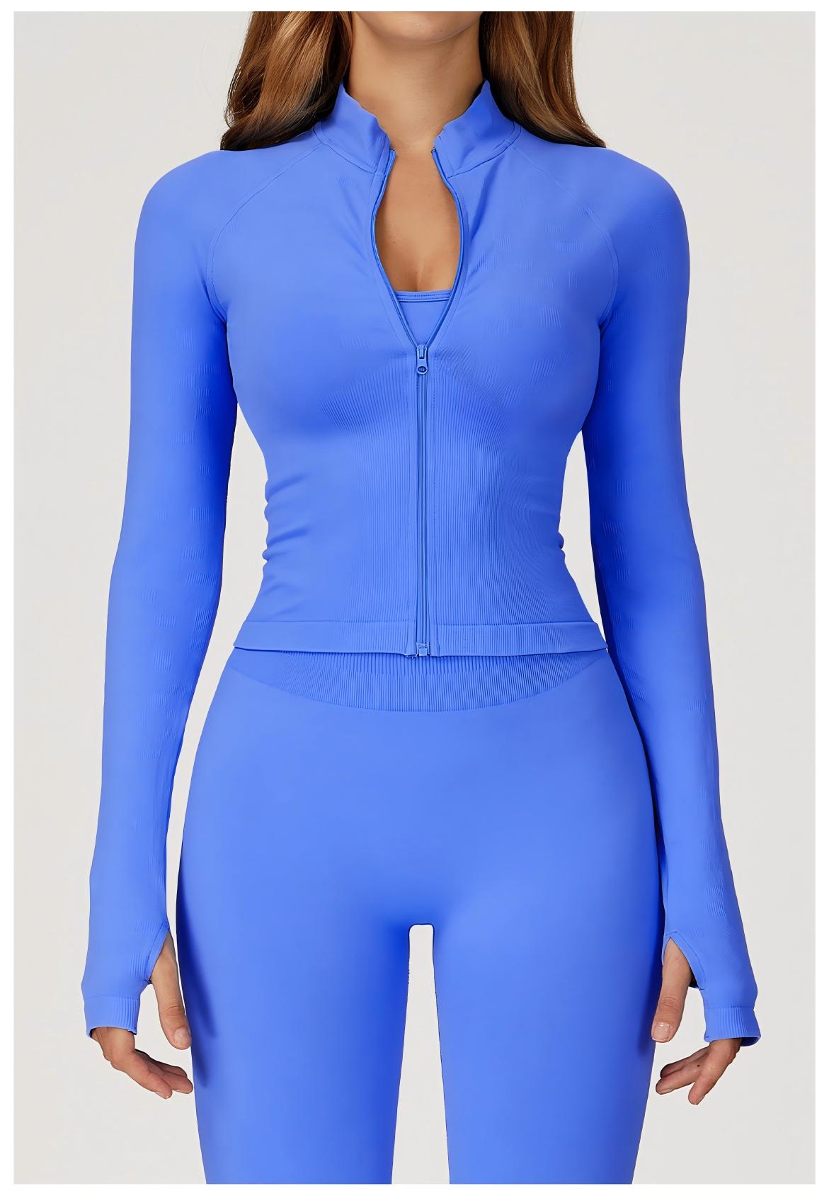Stand - Collar Zipper Yoga Jacket