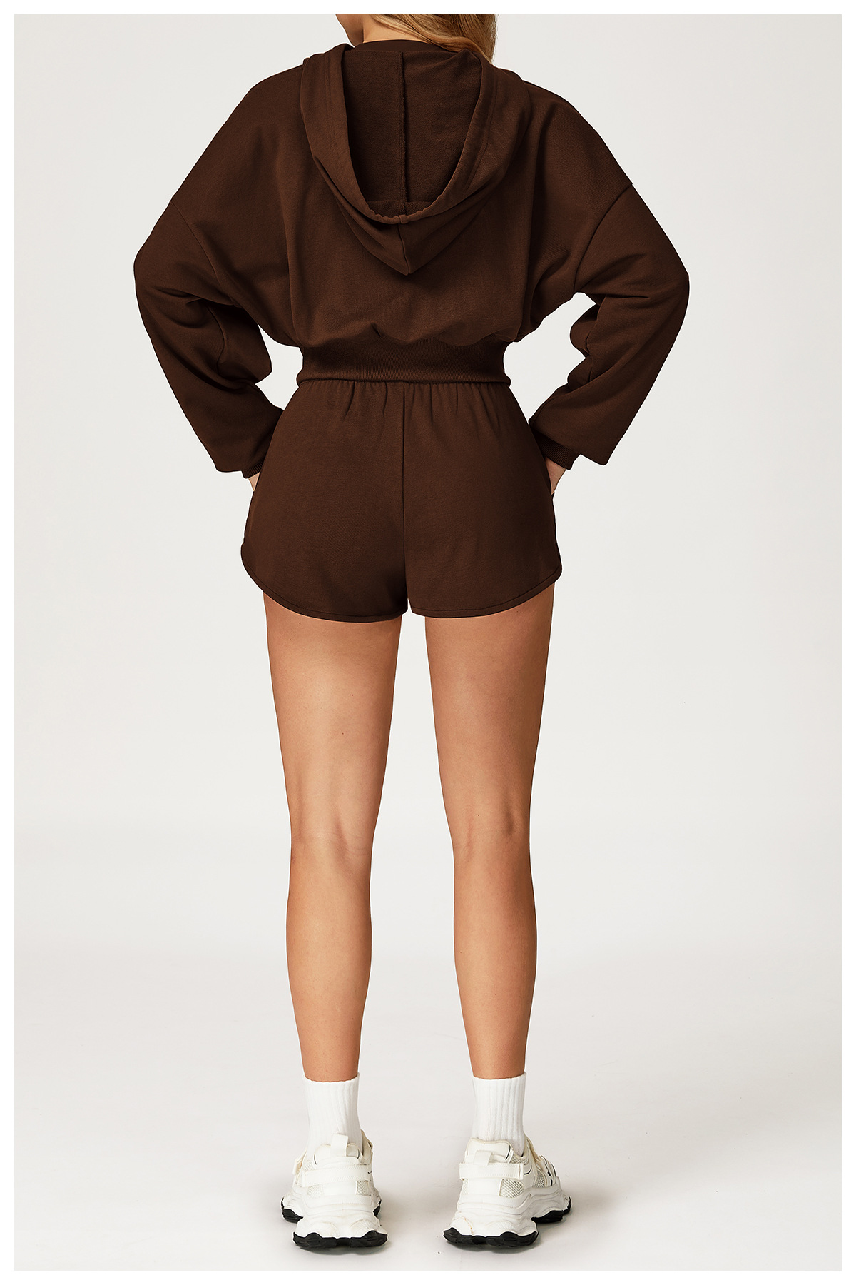 Casual Sporty Sweatshirt & Shorts Set