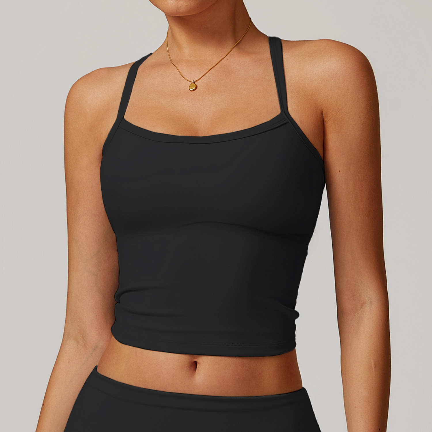 Women's Brushed Fabric Racerback Yoga Tank Top