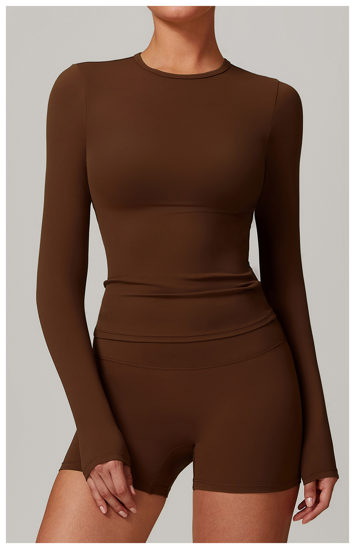 Sculpting Long - Sleeve Yoga Top