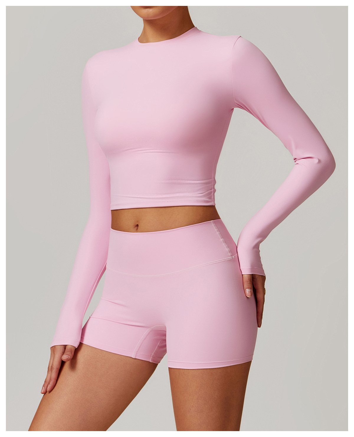 Slim - Fit Open - Back Yoga Long - Sleeve Top