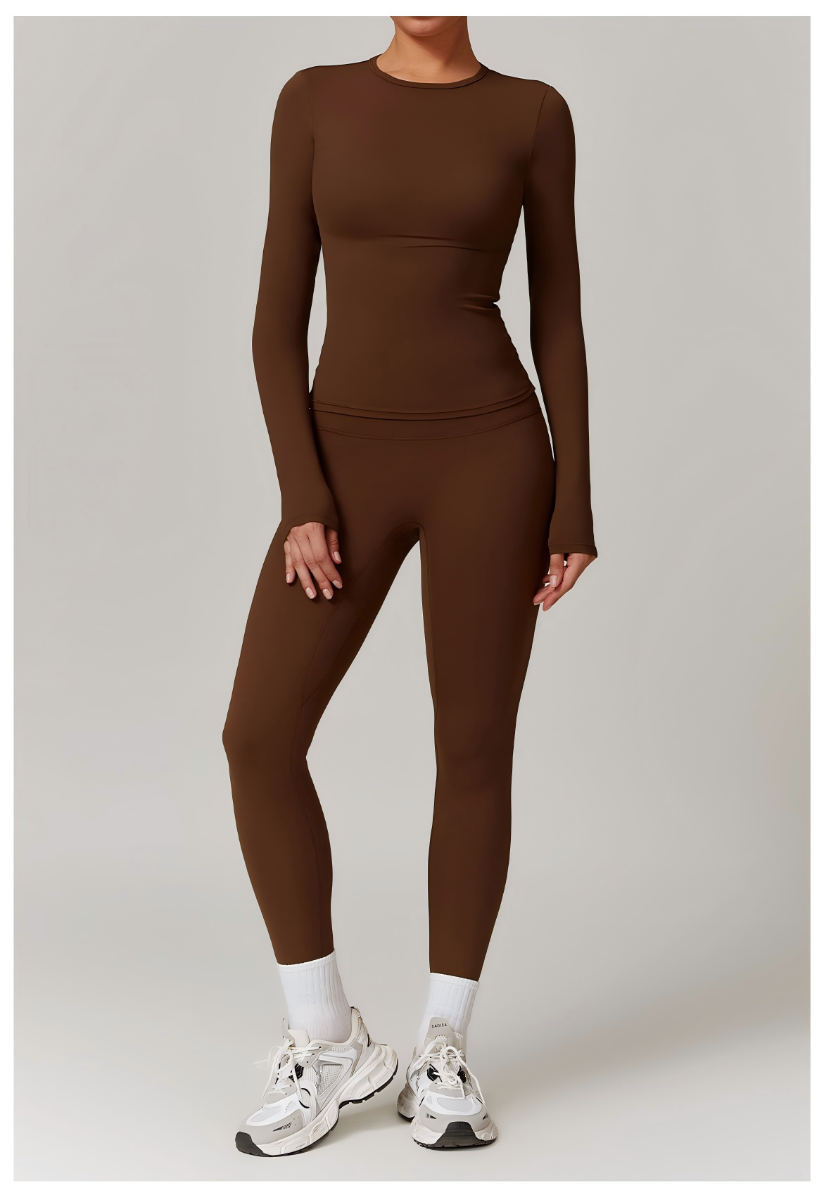 Women's Long - Sleeve Top & Leggings Set