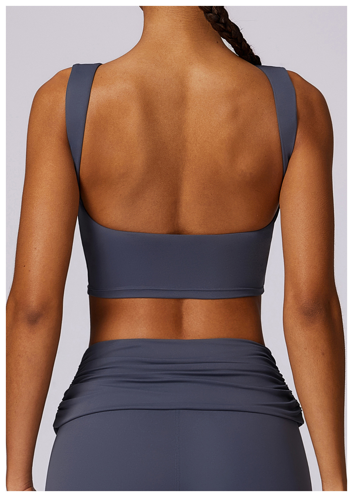 High - Impact Sports Bra with Stylish Neckline & Back Design