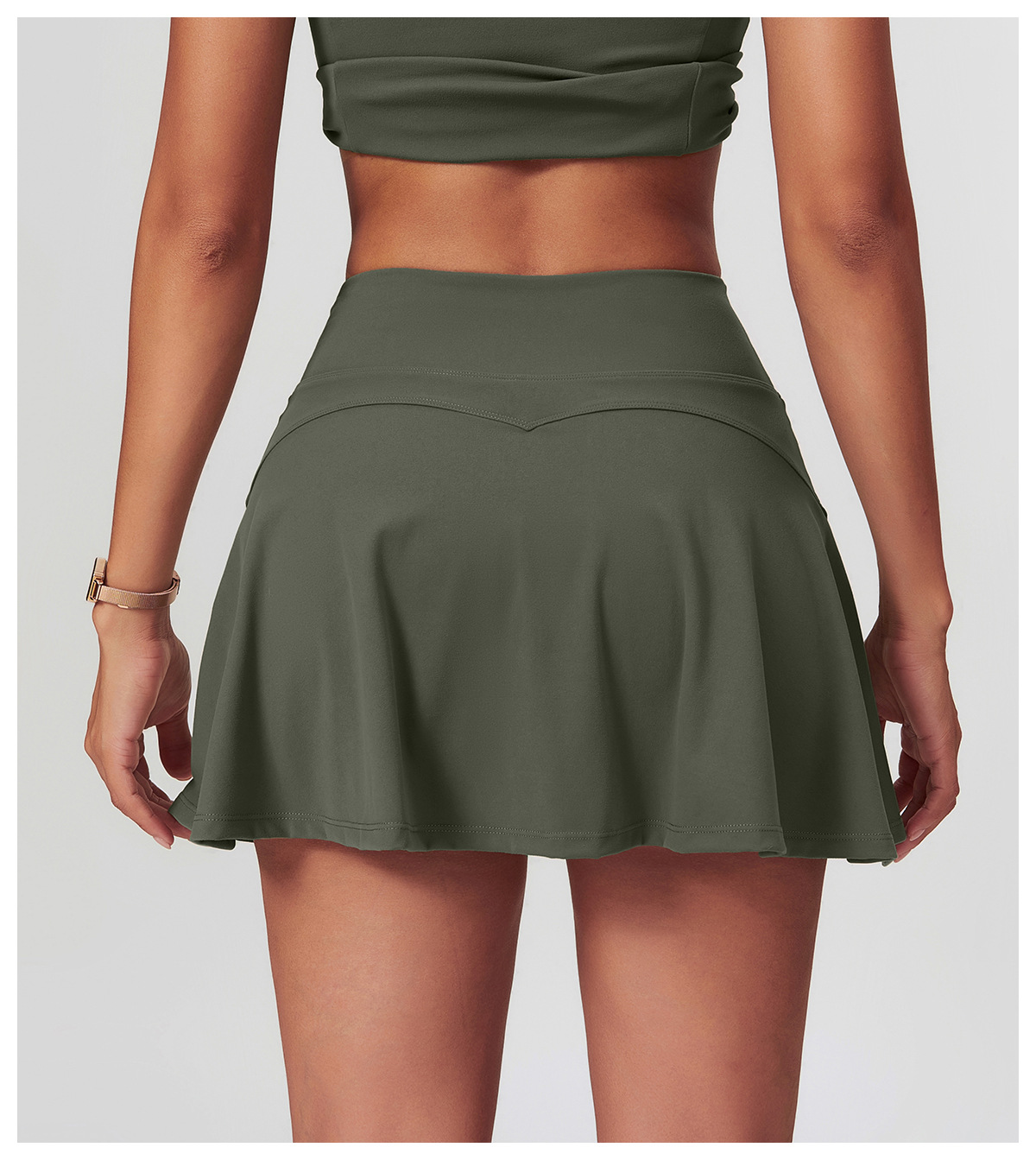 A - Line High - Waist Tennis & Yoga Skirt