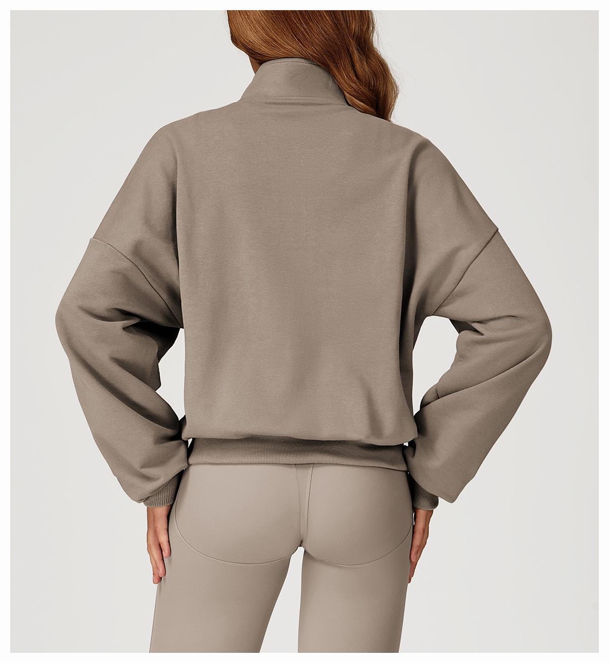 Warm Half - Zip Casual Sweatshirt