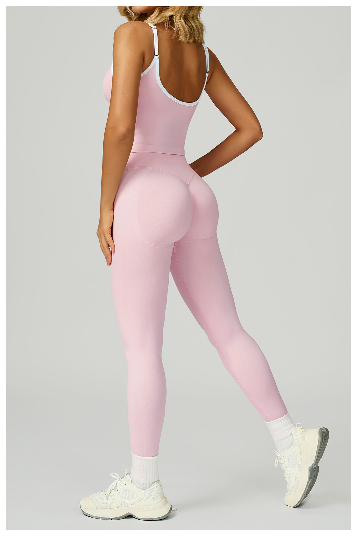 Seamless Contrast Yoga Set