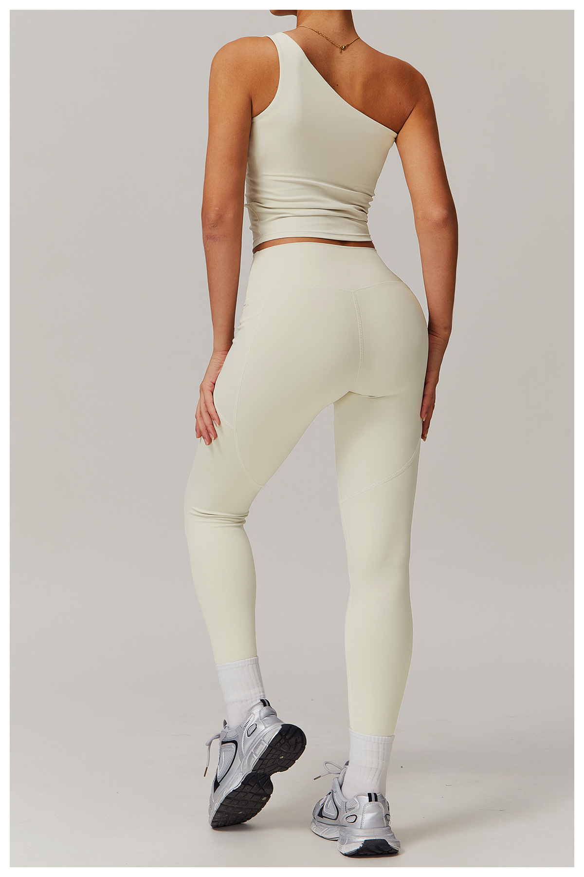 Women's Asymmetric One - Shoulder Yoga Sports Top