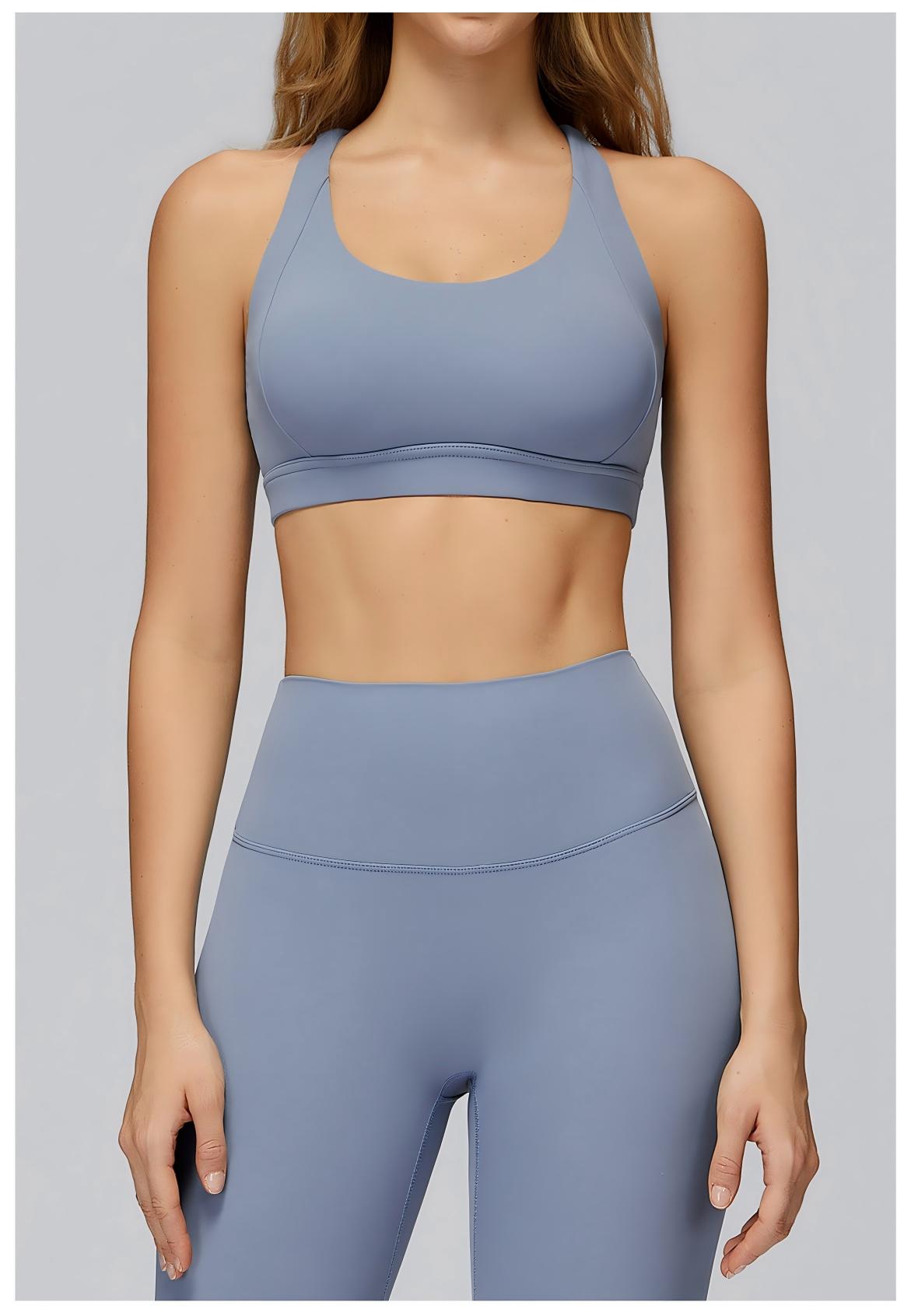 Crisscross Cutout Back Yoga Sports Bra