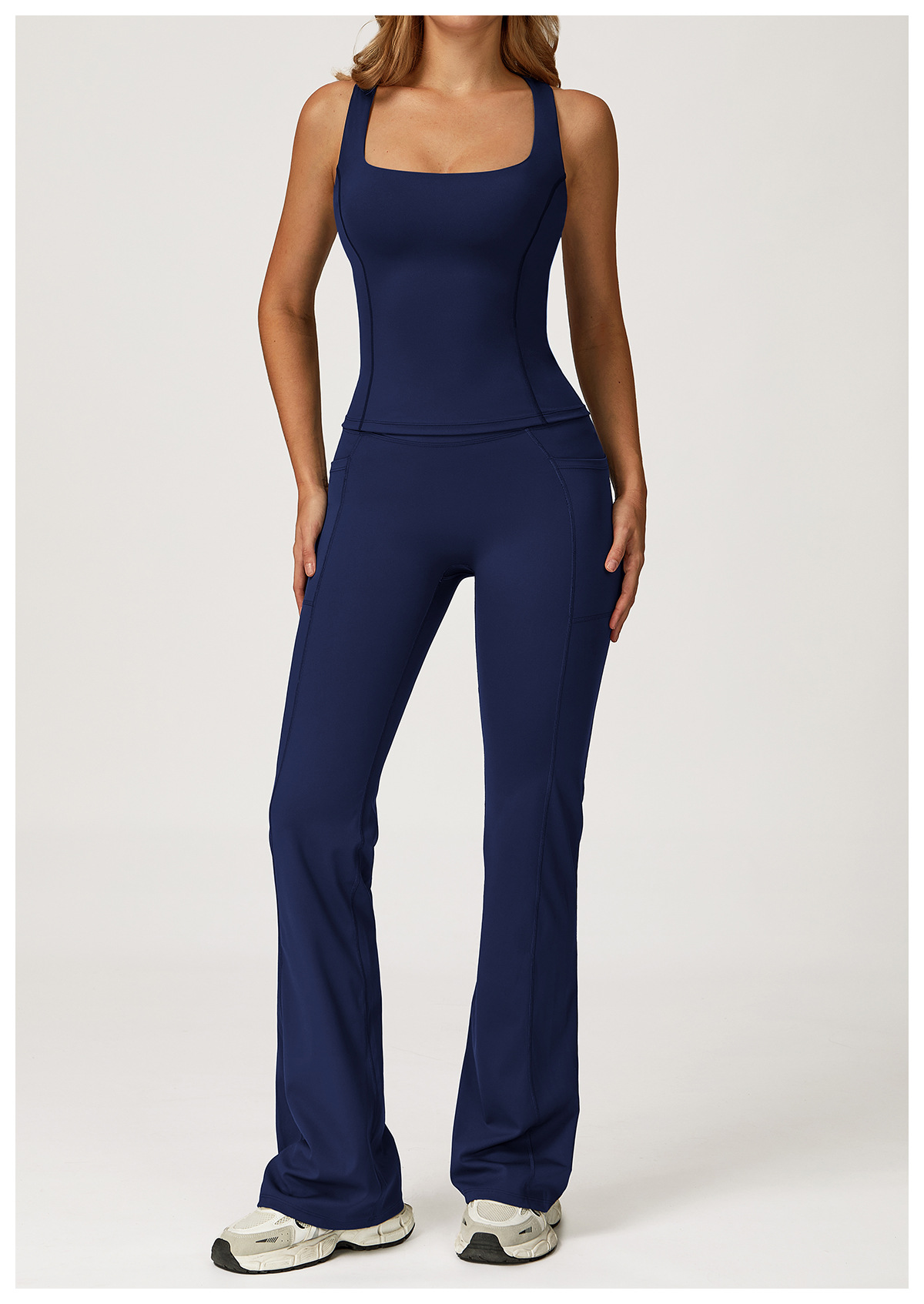 Tank Top and Flare Pants Sports Set
