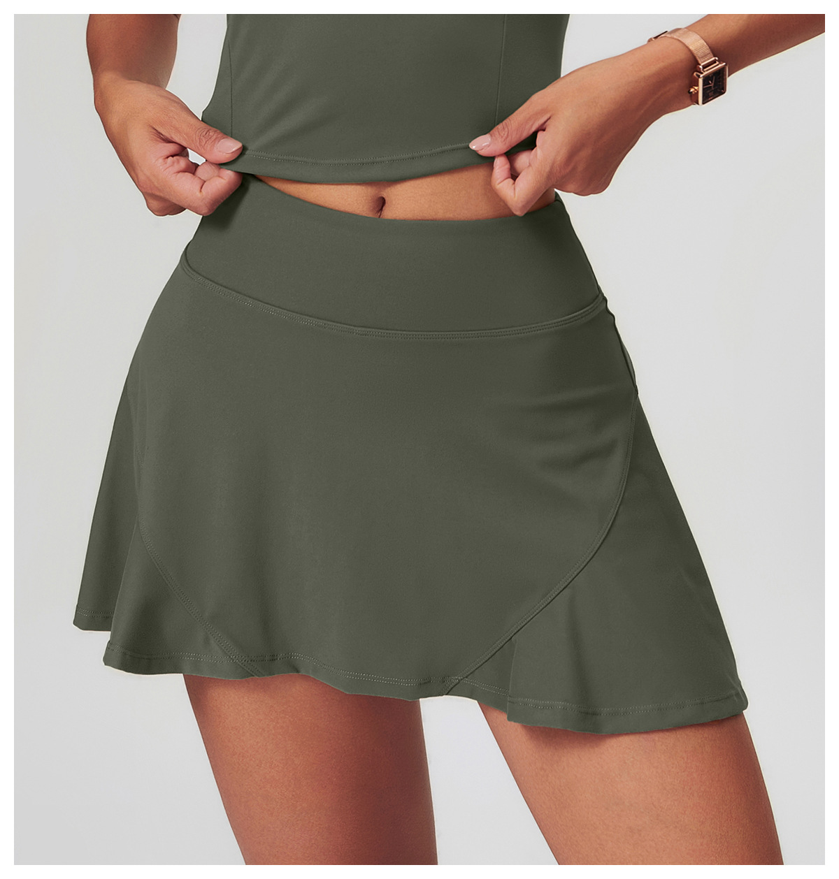 A - Line High - Waist Tennis & Yoga Skirt