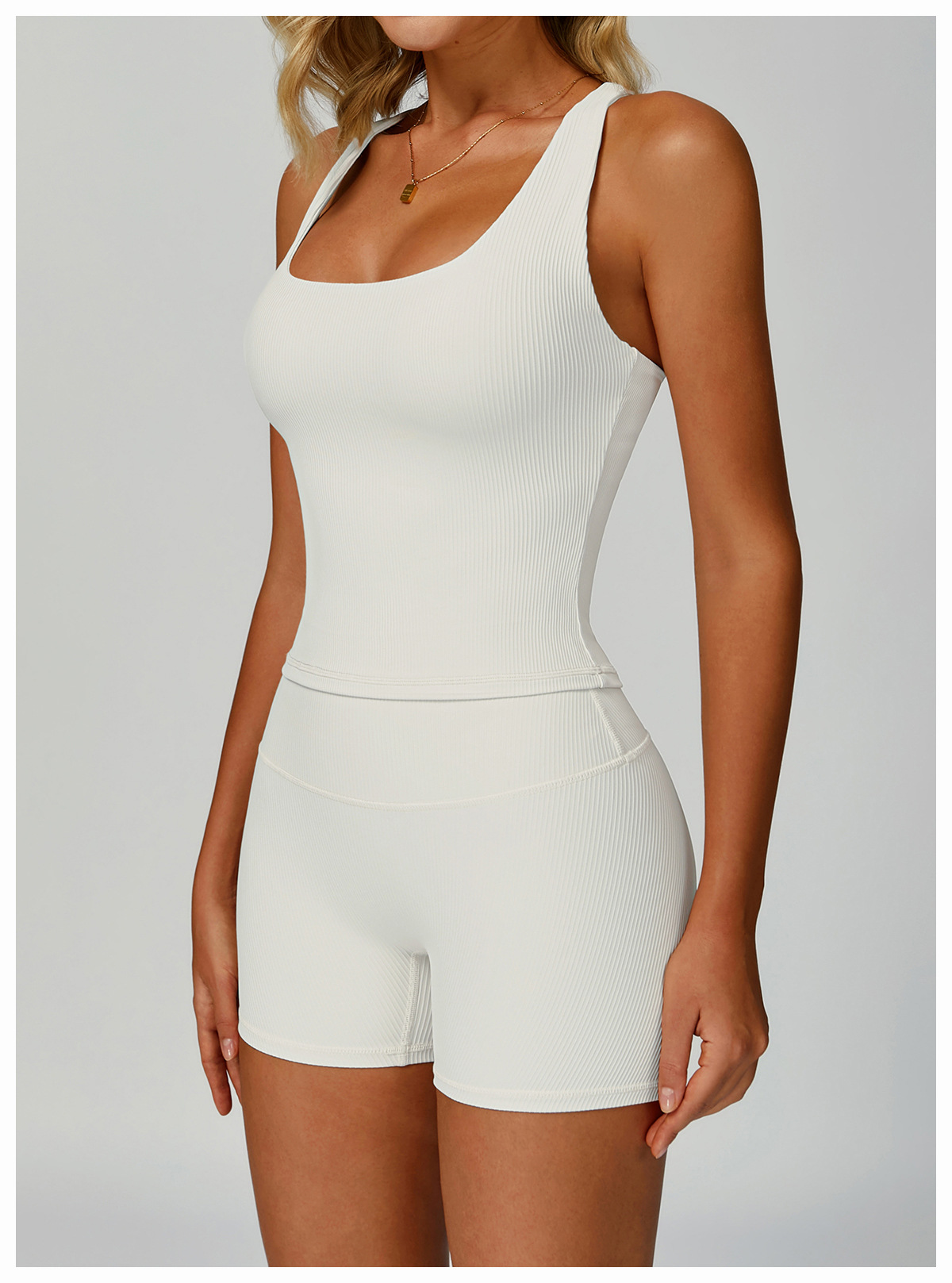 Ribbed Yoga Sports Tank Top