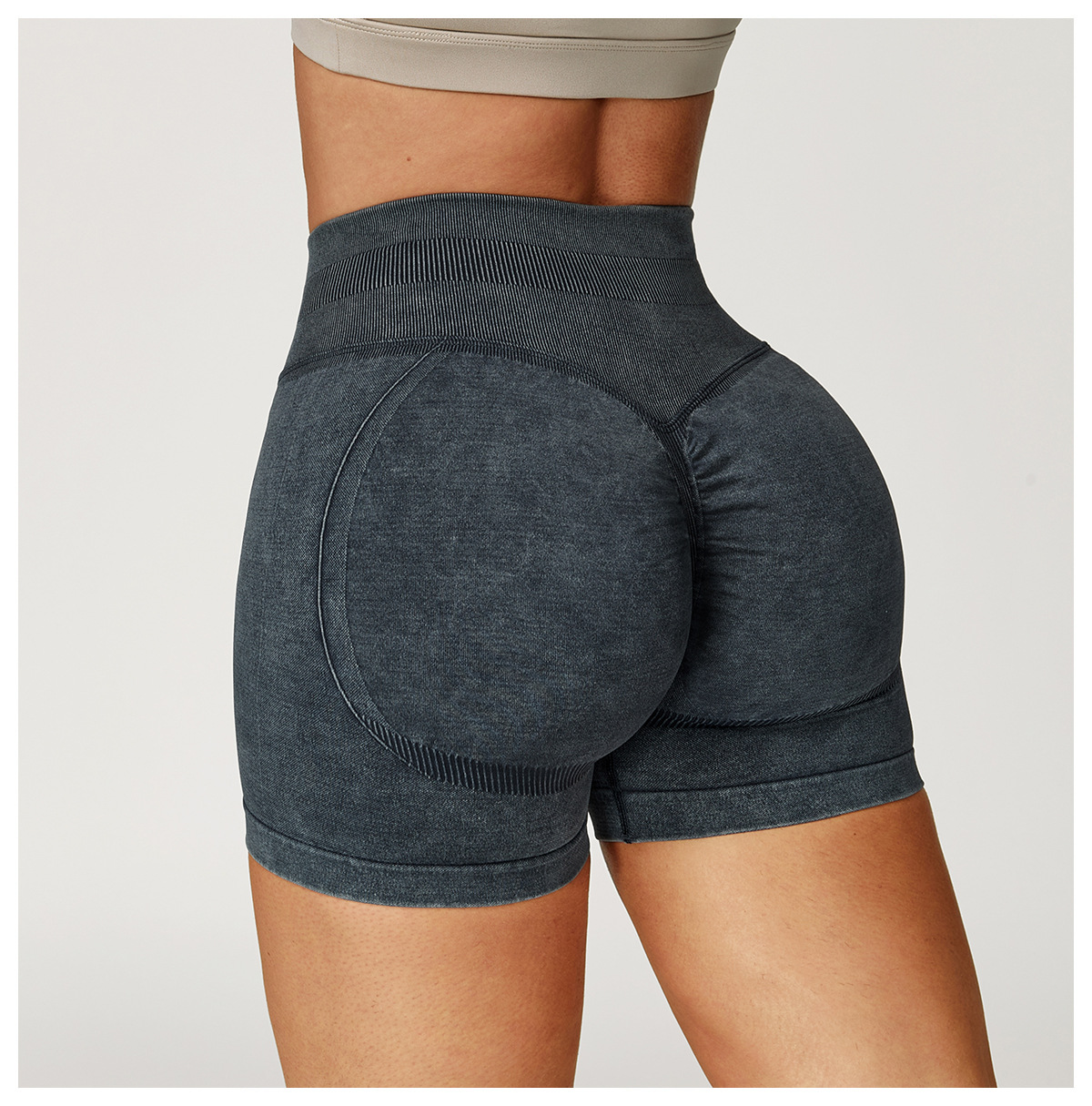 Seamless Washed Yoga Shorts