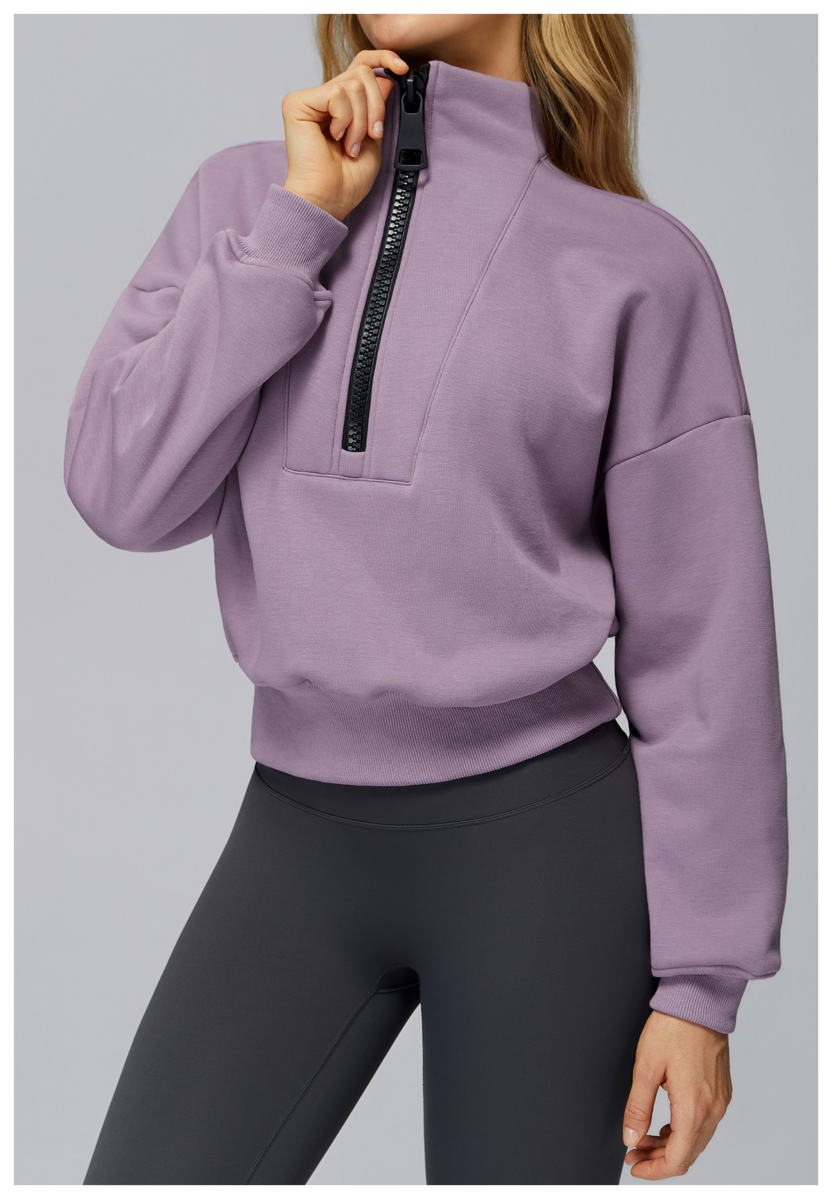 Stand - Collar Windproof Sports Sweatshirt