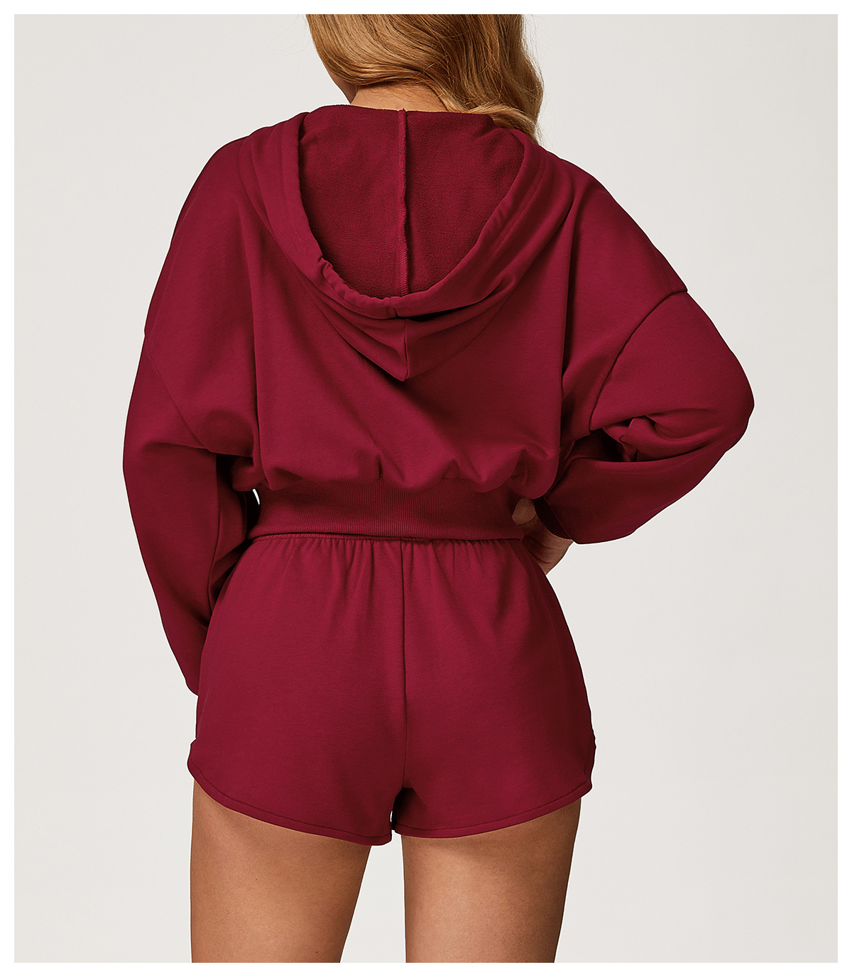 Hooded Zip - Up Casual Sweatshirt