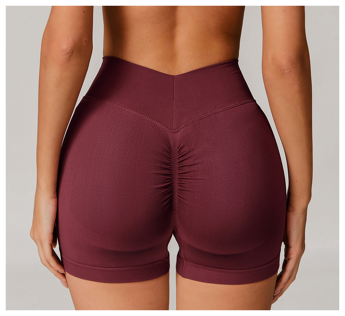 Seamless High - Waist Yoga & Running Shorts