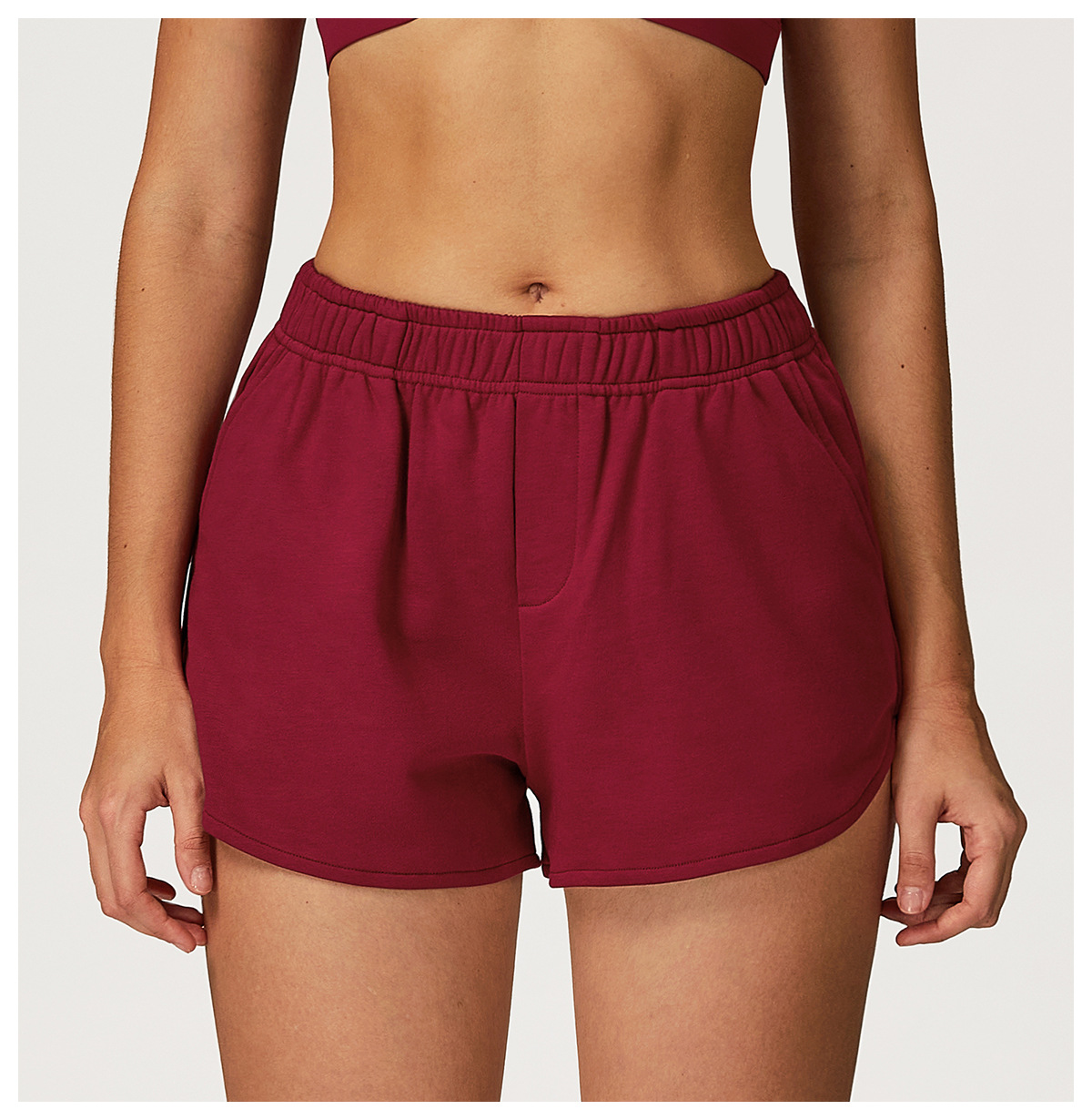 High - Waisted Wide - Leg Casual Sports Shorts