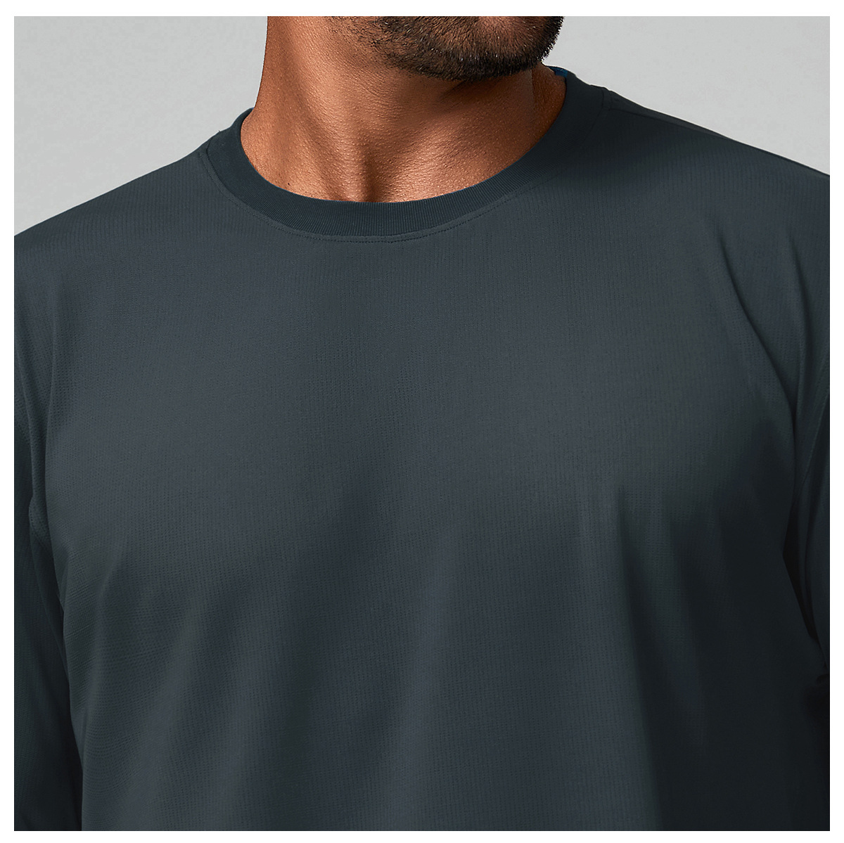 Men's Sports Quick - Dry Breathable Crew - Neck Long - Sleeve Tee