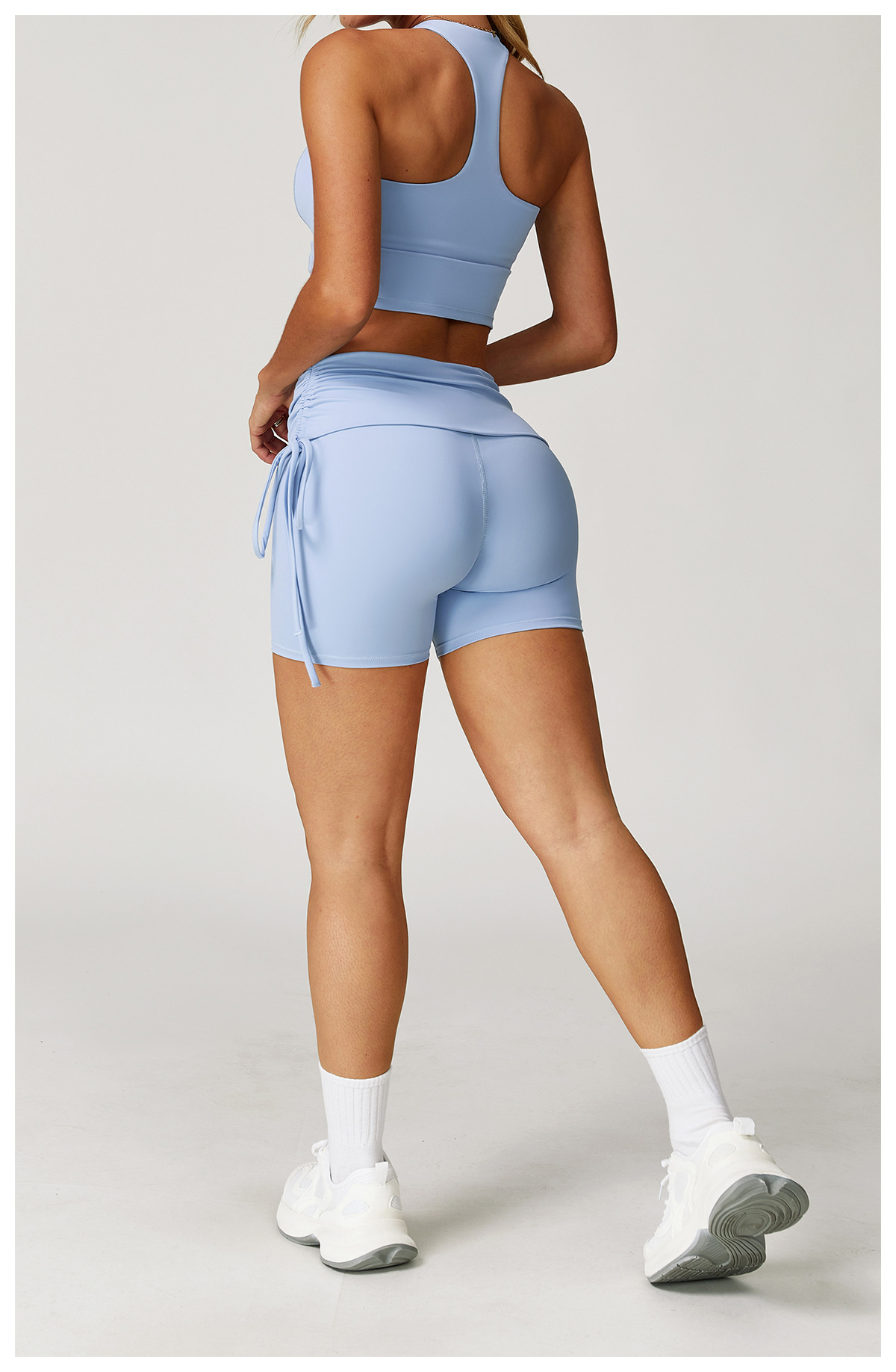 Fold - Over Waist Yoga Shorts