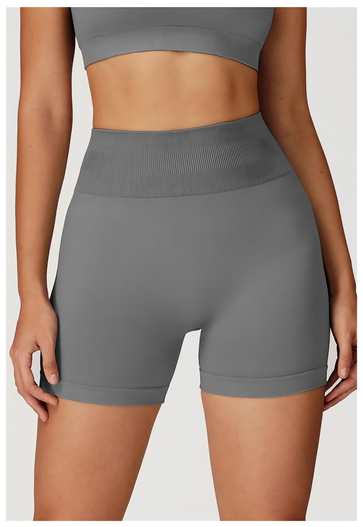 High - Waist Hip - Lifting Seamless Yoga Shorts