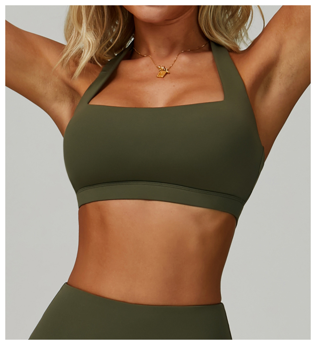 Halter Neck Yoga Sports Bra