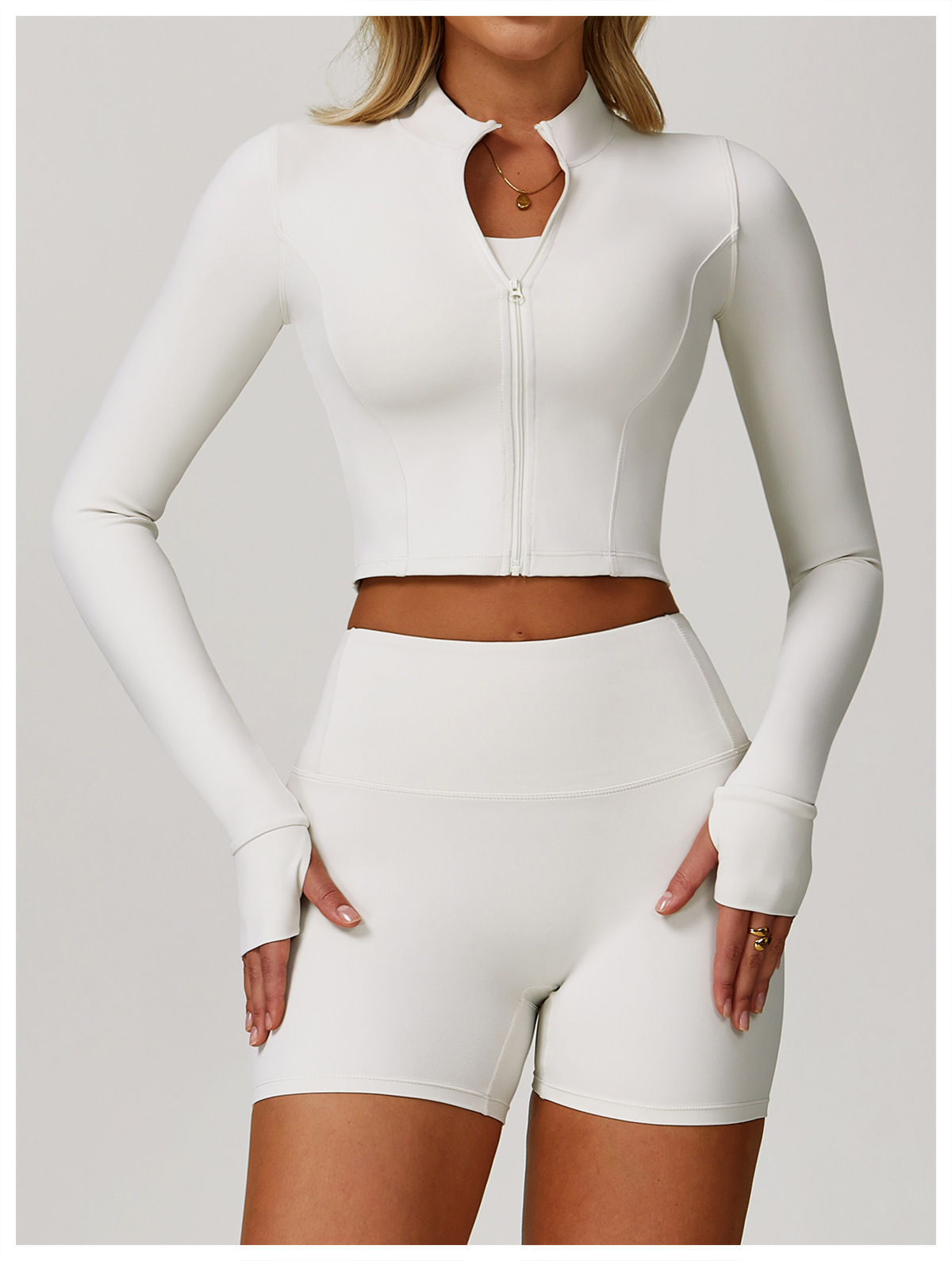 Zippered Running Yoga Jacket
