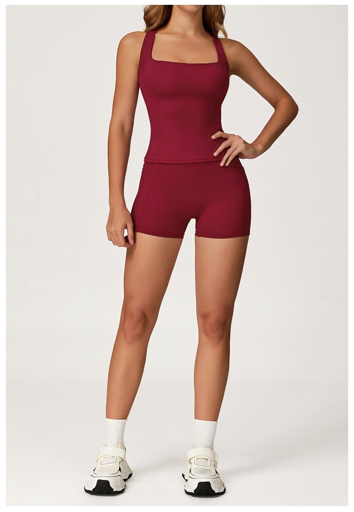 Tank Top and Shorts Sports Set