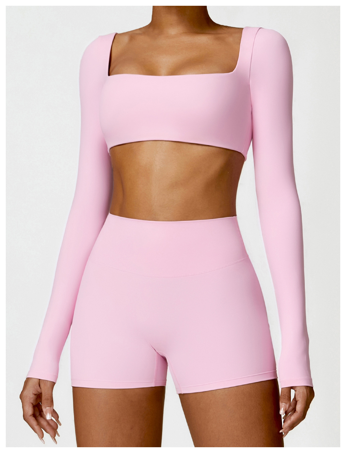 Fleece - Lined Long - Sleeve Yoga Top