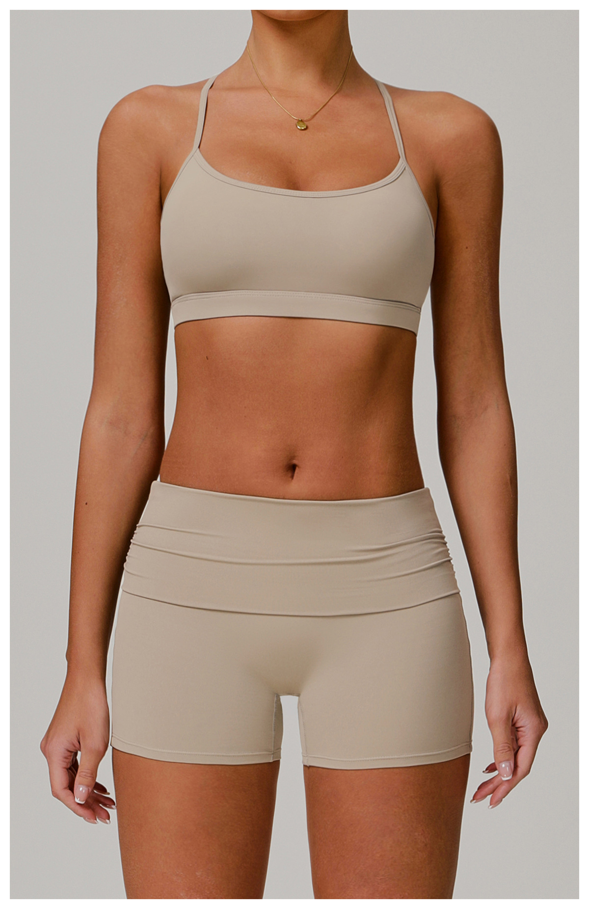 Strappy Backless Yoga Sports Bra