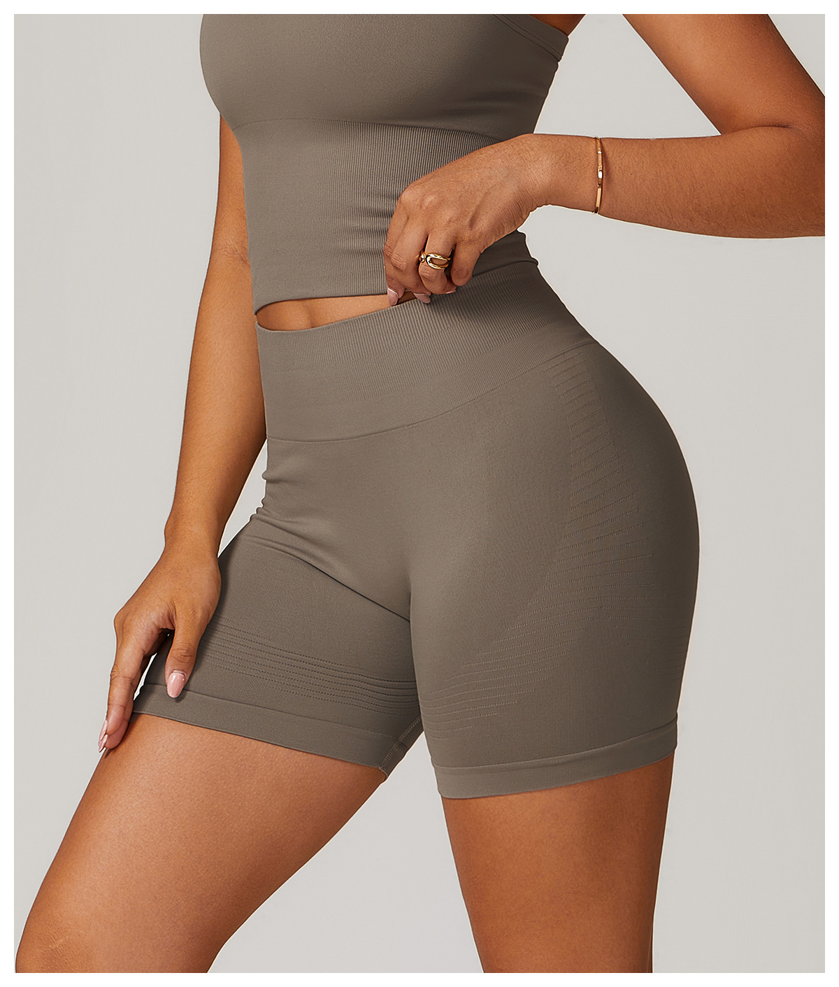 Seamless High - Waist Yoga Shorts
