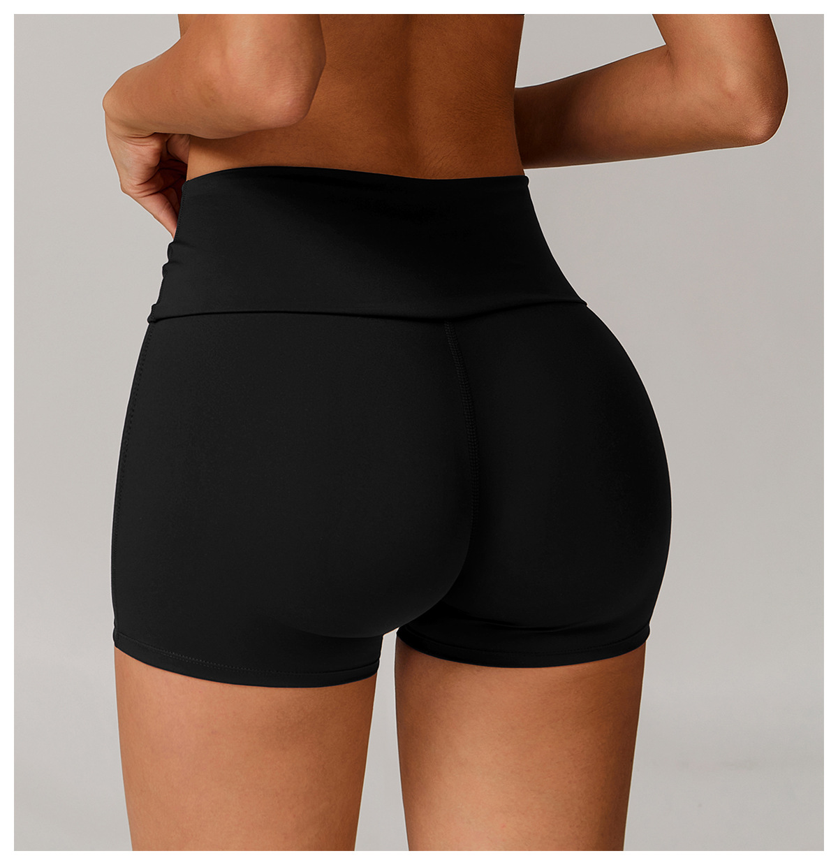 Eco - Friendly Fold - Over Waist Yoga Shorts