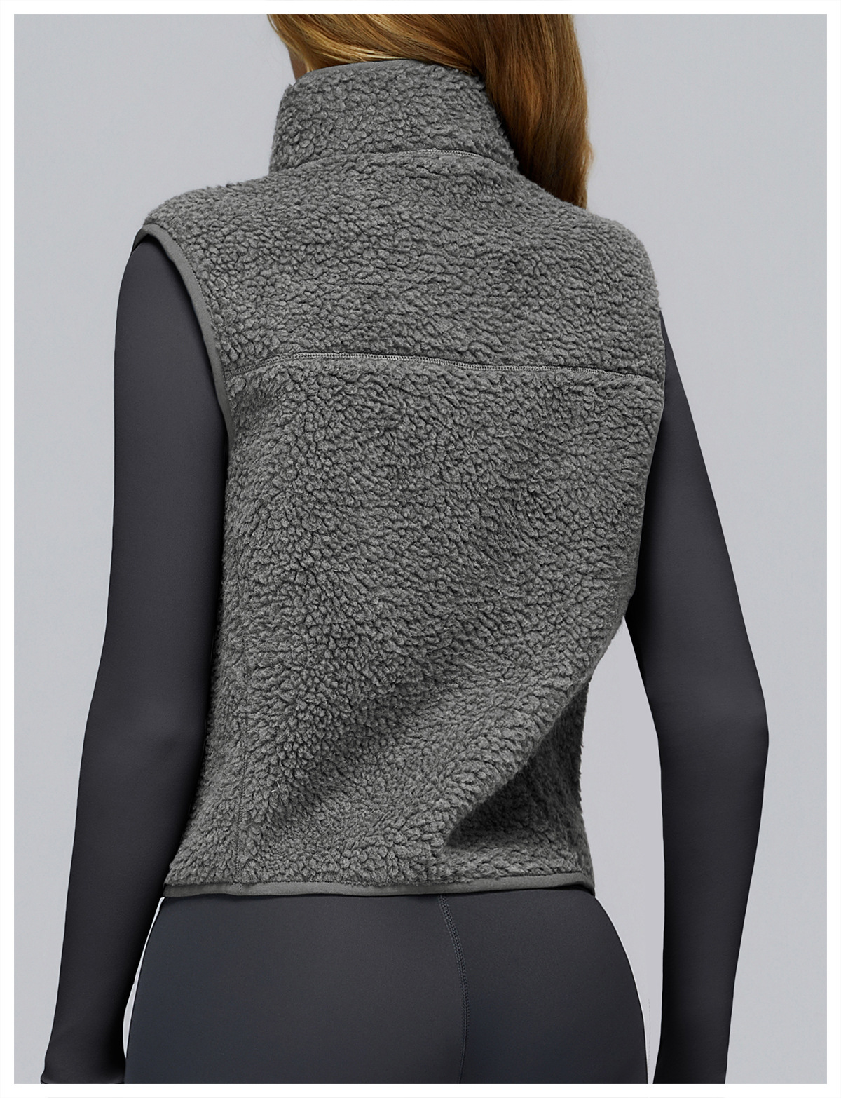 Autumn & Winter Fleece - Lined Stand - Collar Sports Vest