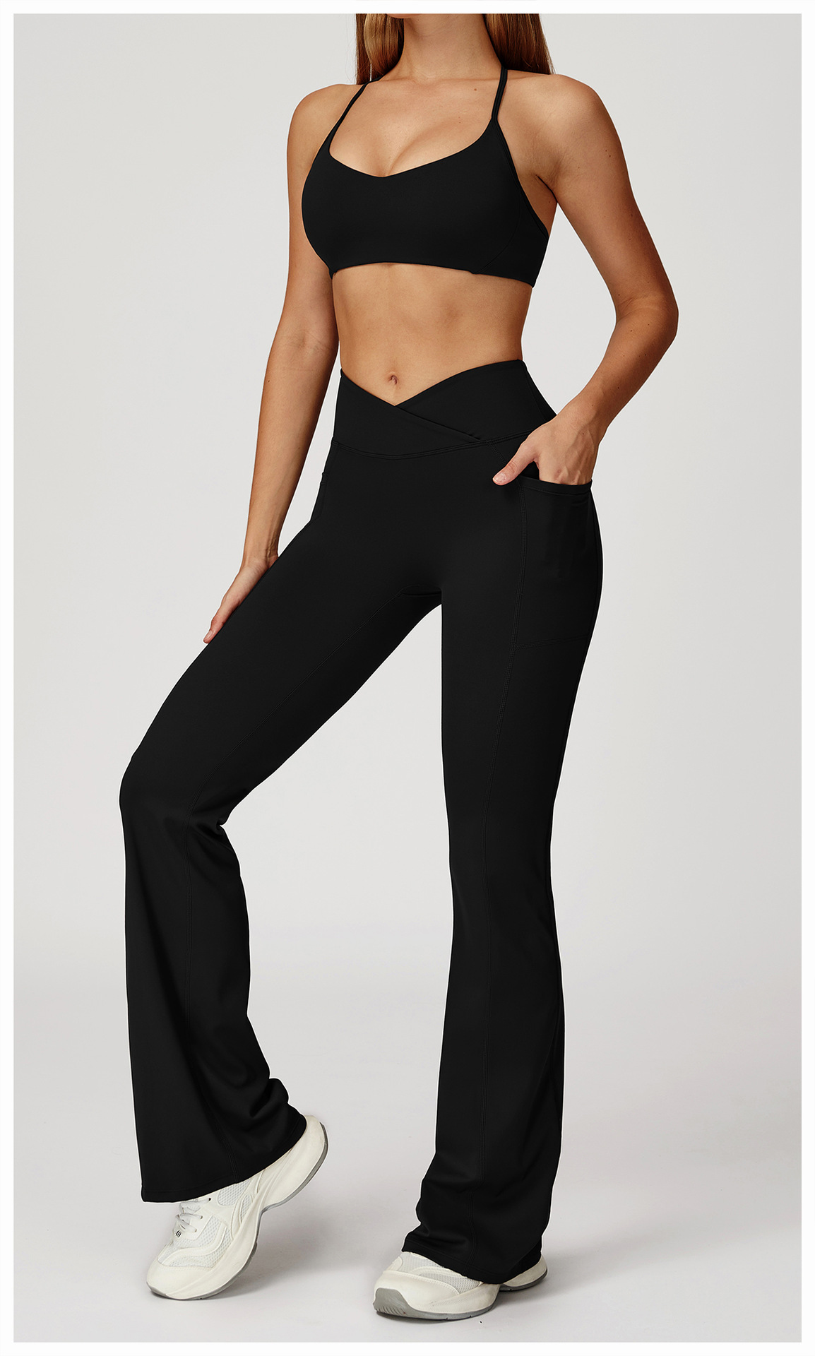 Bare - Feel Sports Bra and Flare Pants Set