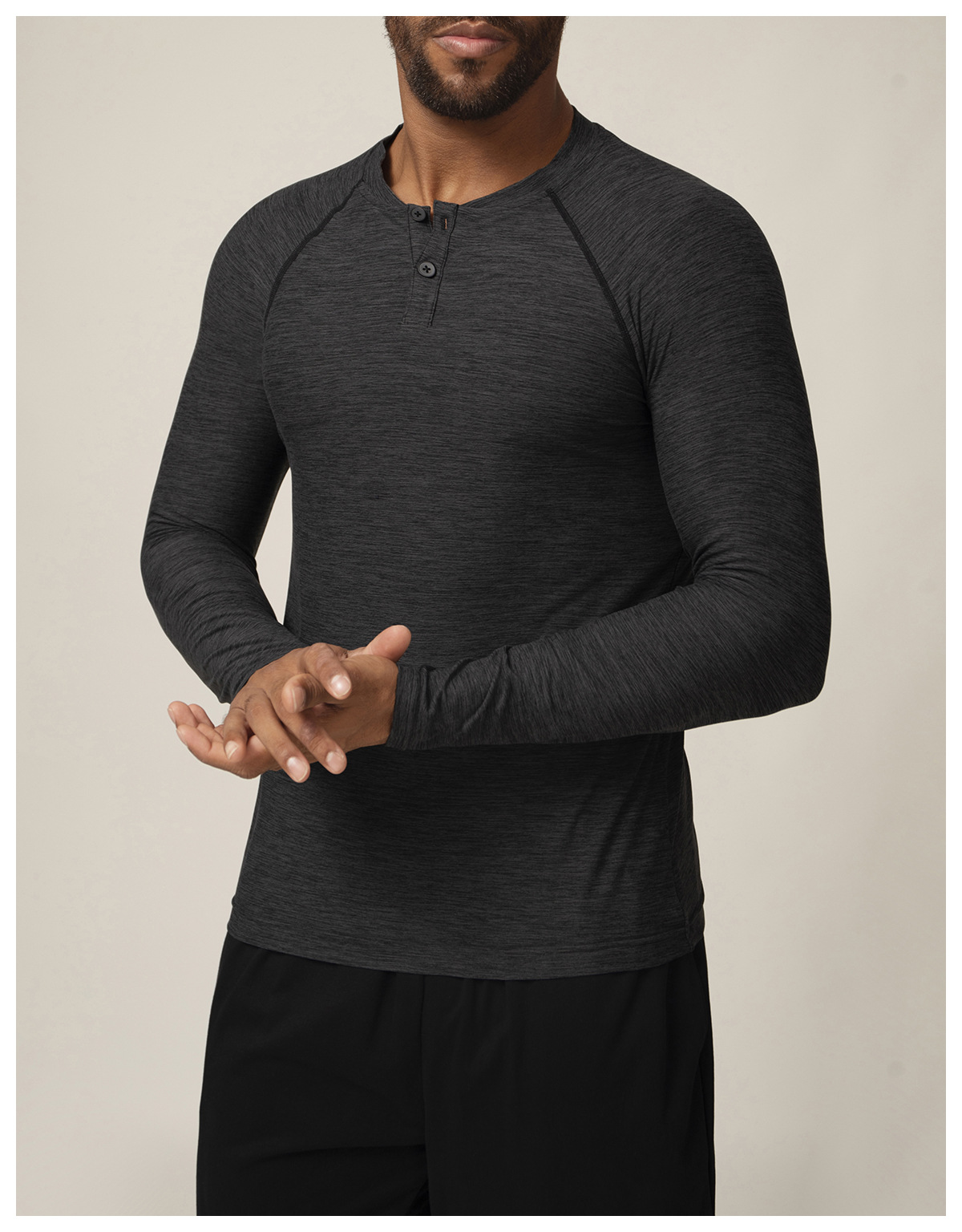 Men's Quick - Dry Long - Sleeve Sports & Leisure Tee