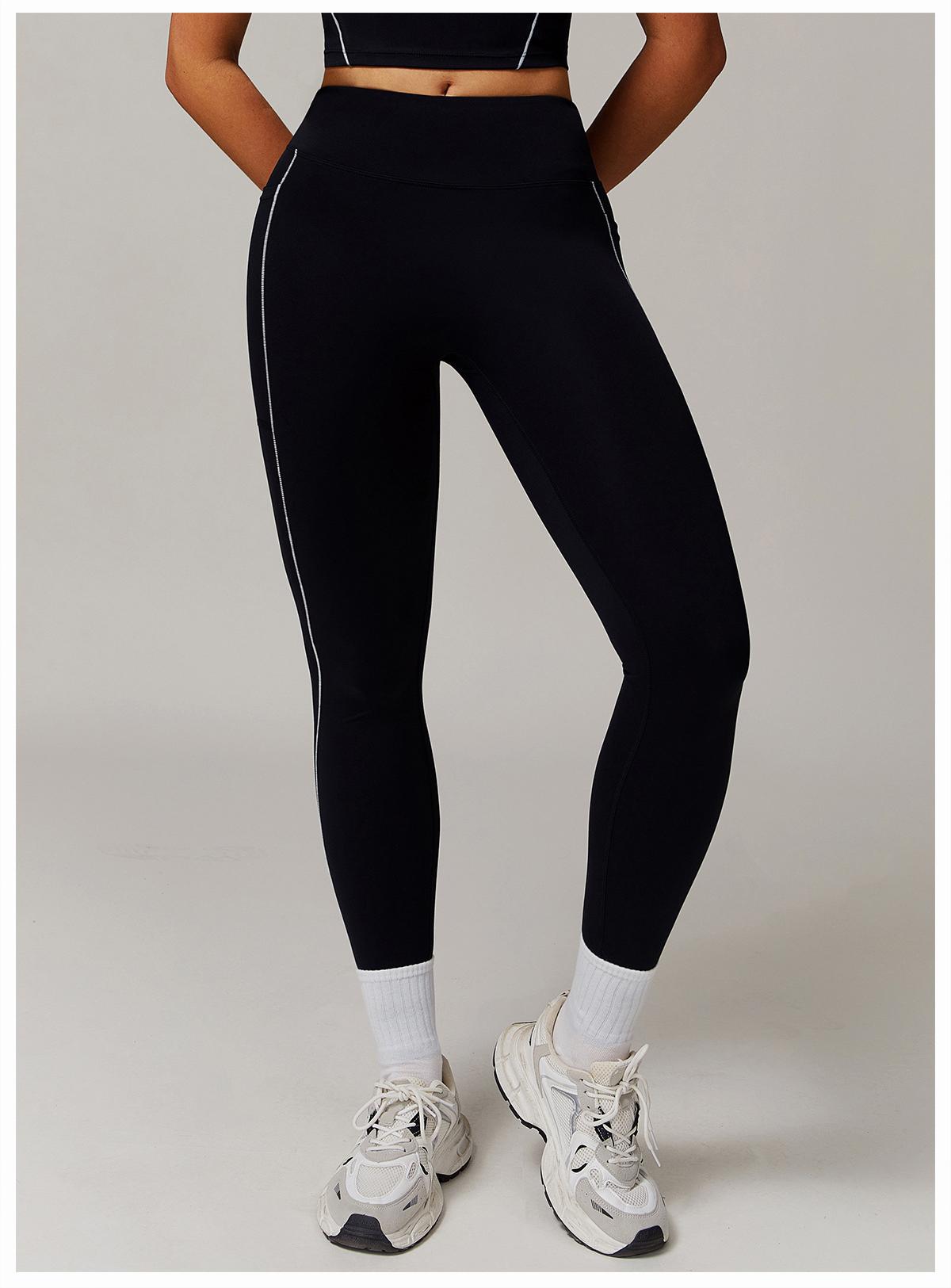 Contrast High - Waist Pocket Yoga Pants
