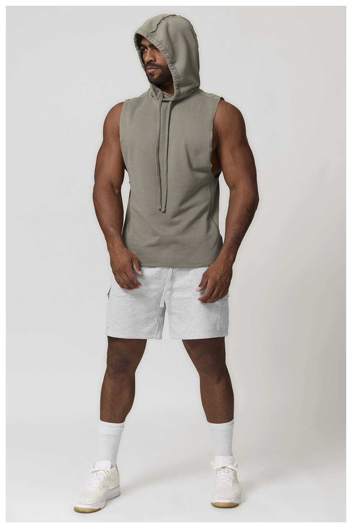 Men's Casual Sleeveless Hooded Tank Top
