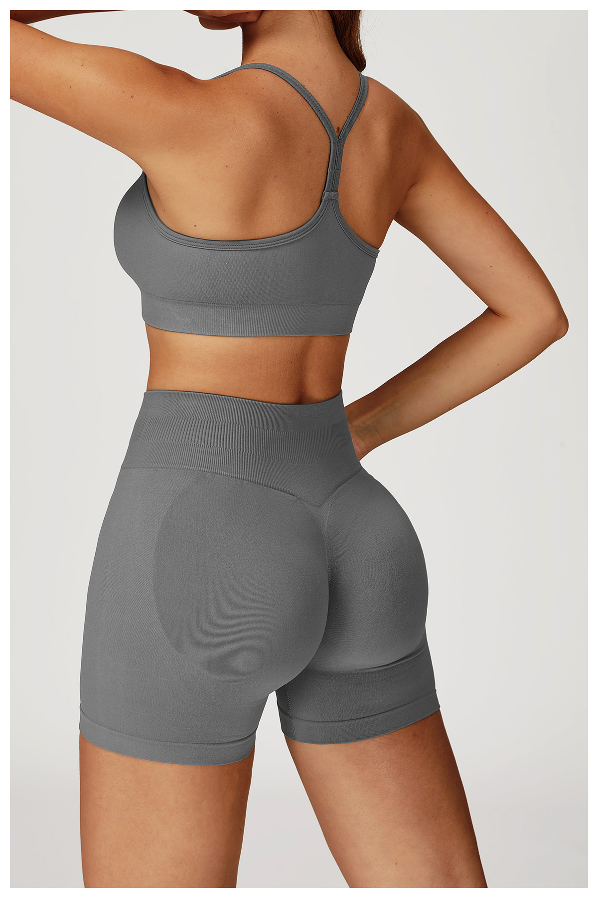 High - Waist Hip - Lifting Seamless Yoga Shorts