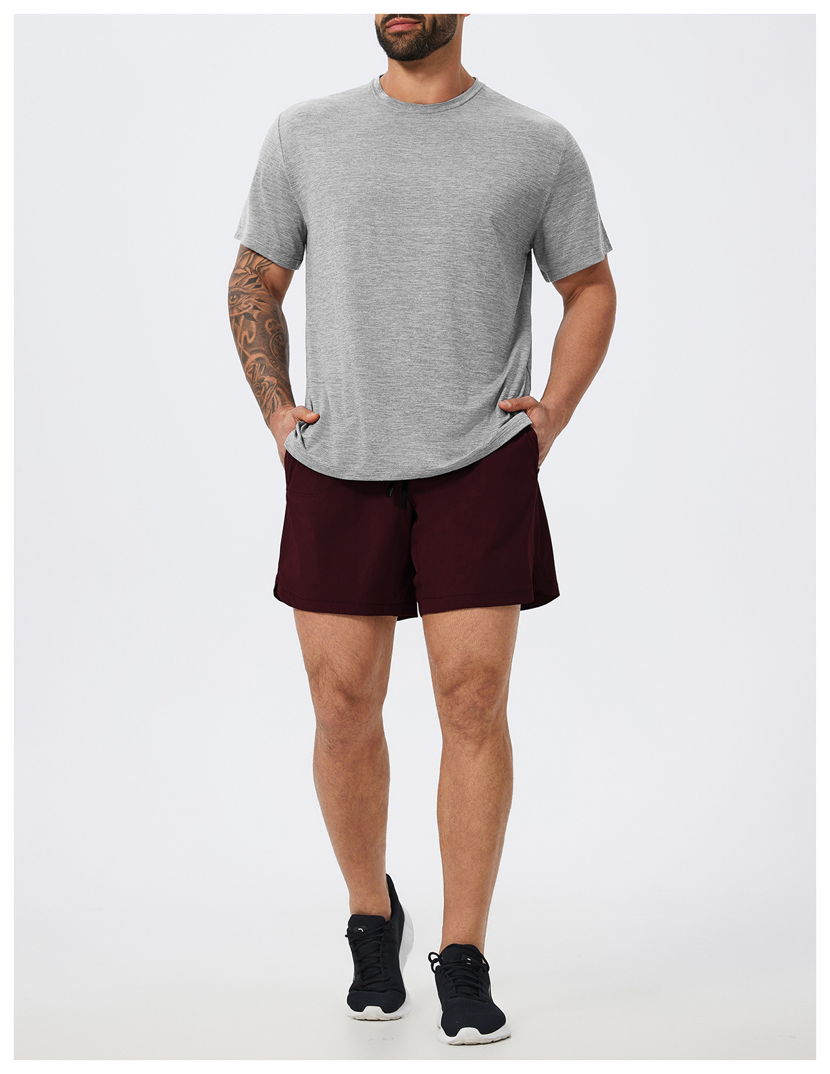 Men's Retro Fitness & Leisure Crew - Neck Short - Sleeve Tee