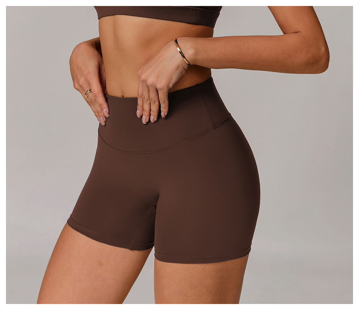 High - Waist Lifting Yoga & Sports Shorts