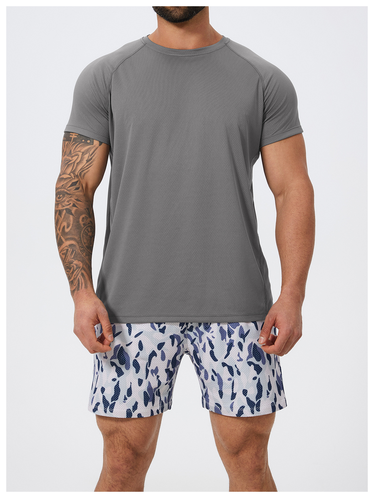Men's Spring & Summer Sports Crew - Neck Training T - Shirt